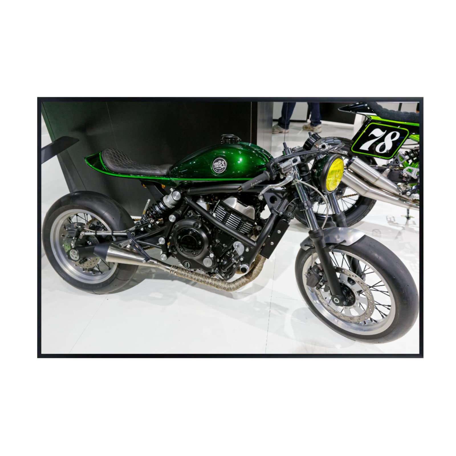 Kawasaki Vulcan Motorcycle Poster - Cruiser Wall Decor for Living Room, Garage or Man Cave