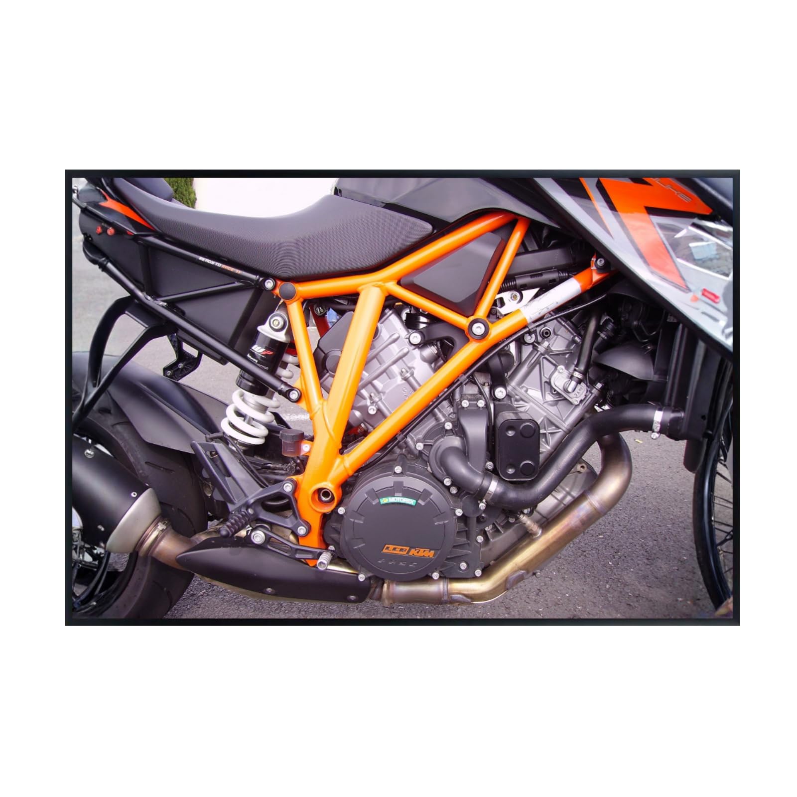 KTM 1290 Super Duke R Engine Poster - Motorcycle Wall Art Decor for Garage, Office, or Workshop