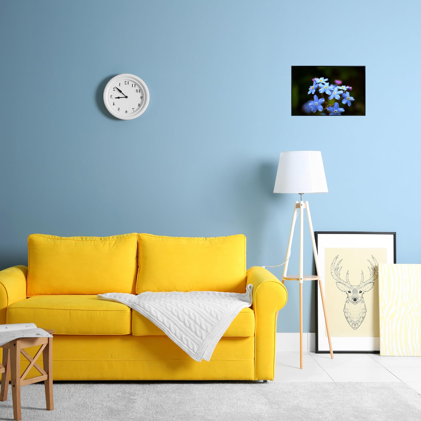 Myosotis Poster – Floral Wall Art for Home Decor, Botanical Flower Print, Bedroom & Living Room Wall Decor