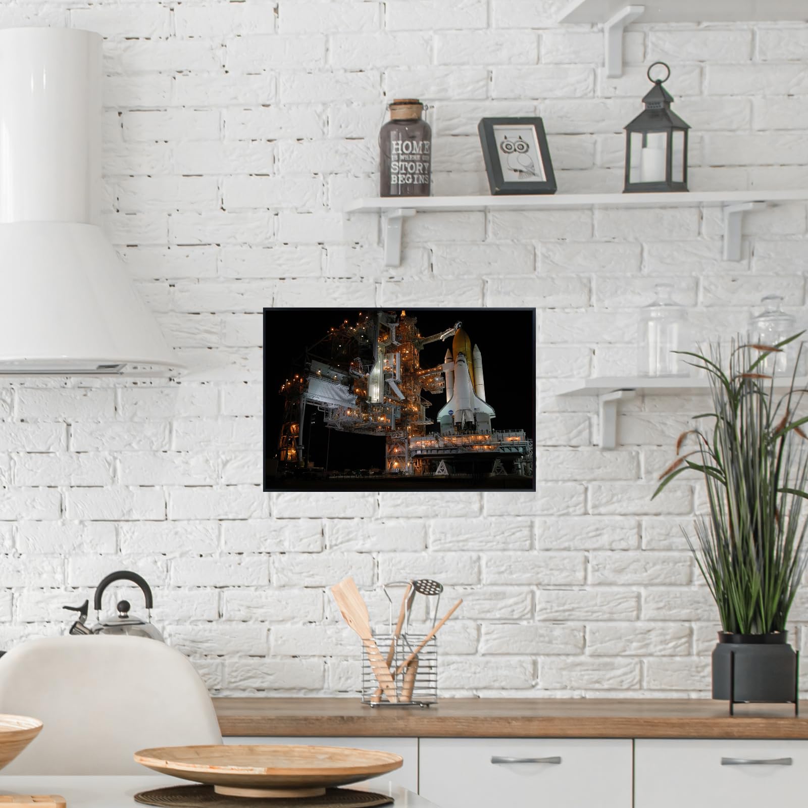 Blessed Posters STS 114 Space Shuttle Poster – NASA Galaxy Wall Art Print for Home Office Bedroom Decor – Space Shuttle Photography Artwork