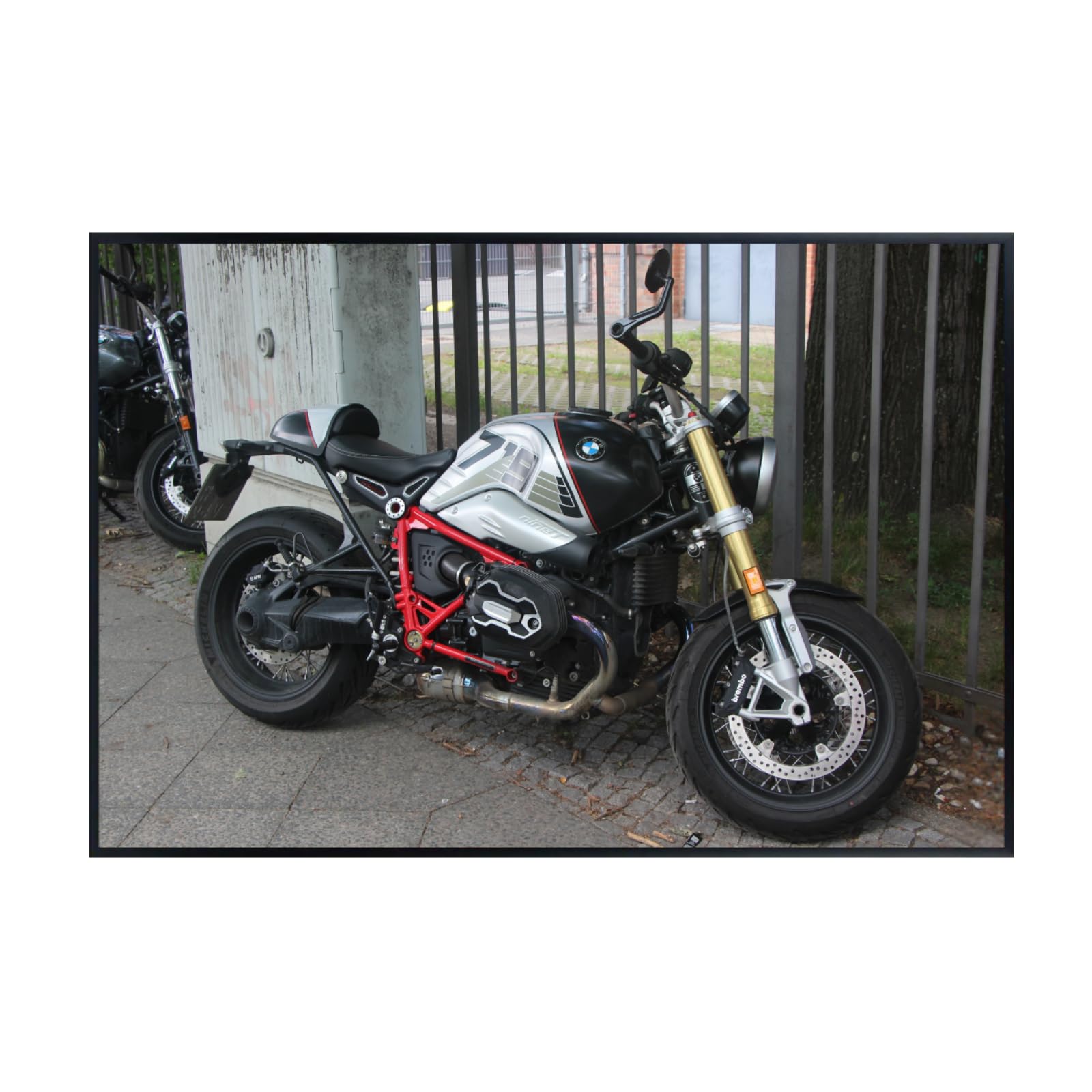 BMW R nineT Poster - Motorcycle Wall Art for Garage, Living Room or Office