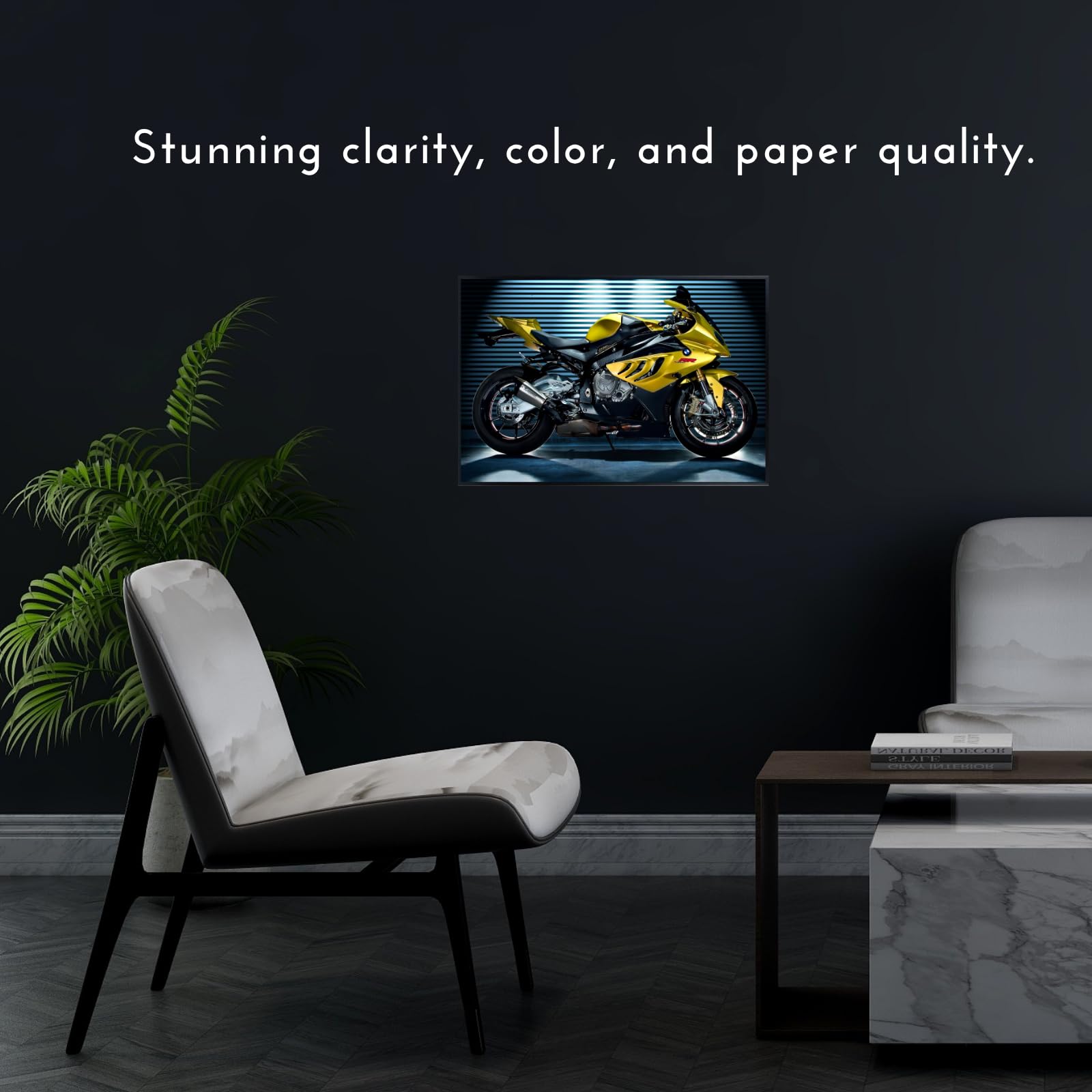 BMW S1000RR Poster – Sport Bike Wall Art for Motorcycle Enthusiasts, Riders, or Garage Decor