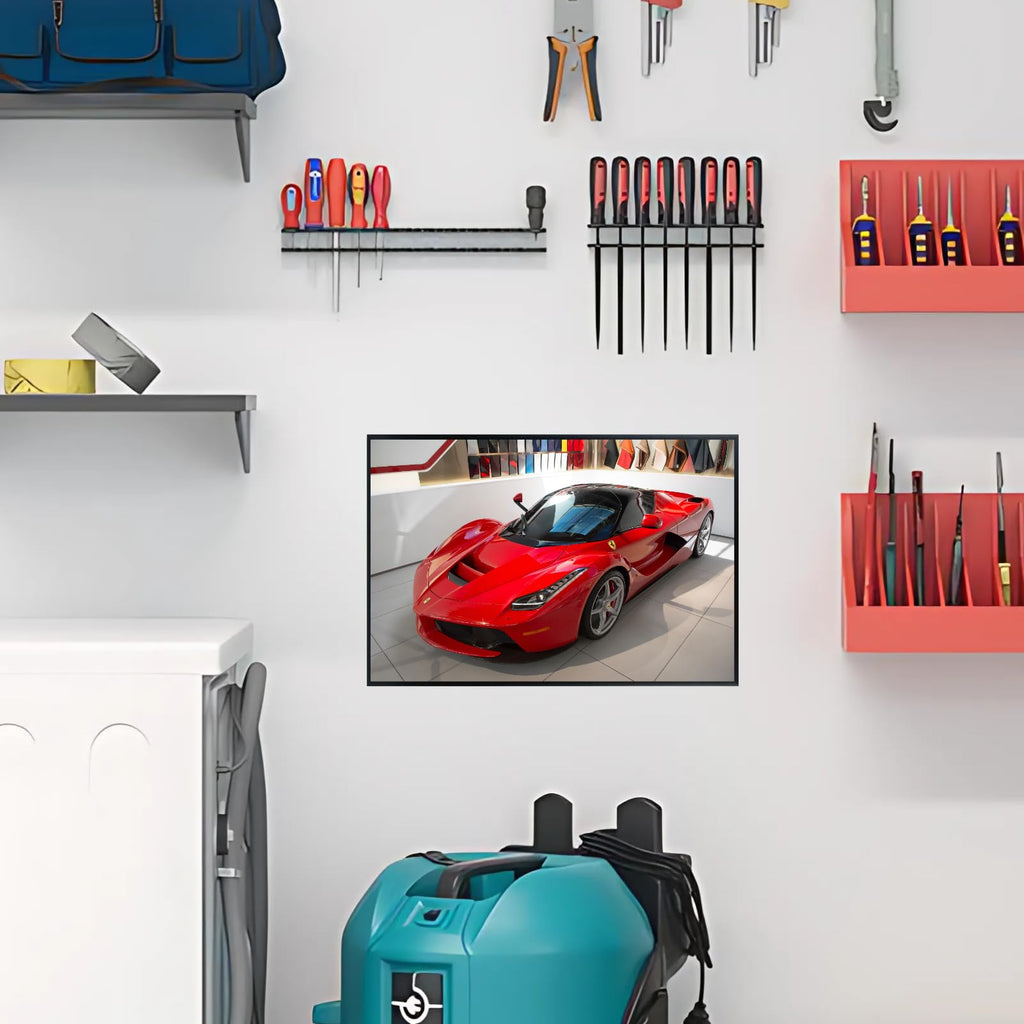 Blessed Posters Ferrari LaFerrari Wall Art – Iconic Italian Supercar Poster for Bedroom Living Room Office Décor – Luxury Car Gift