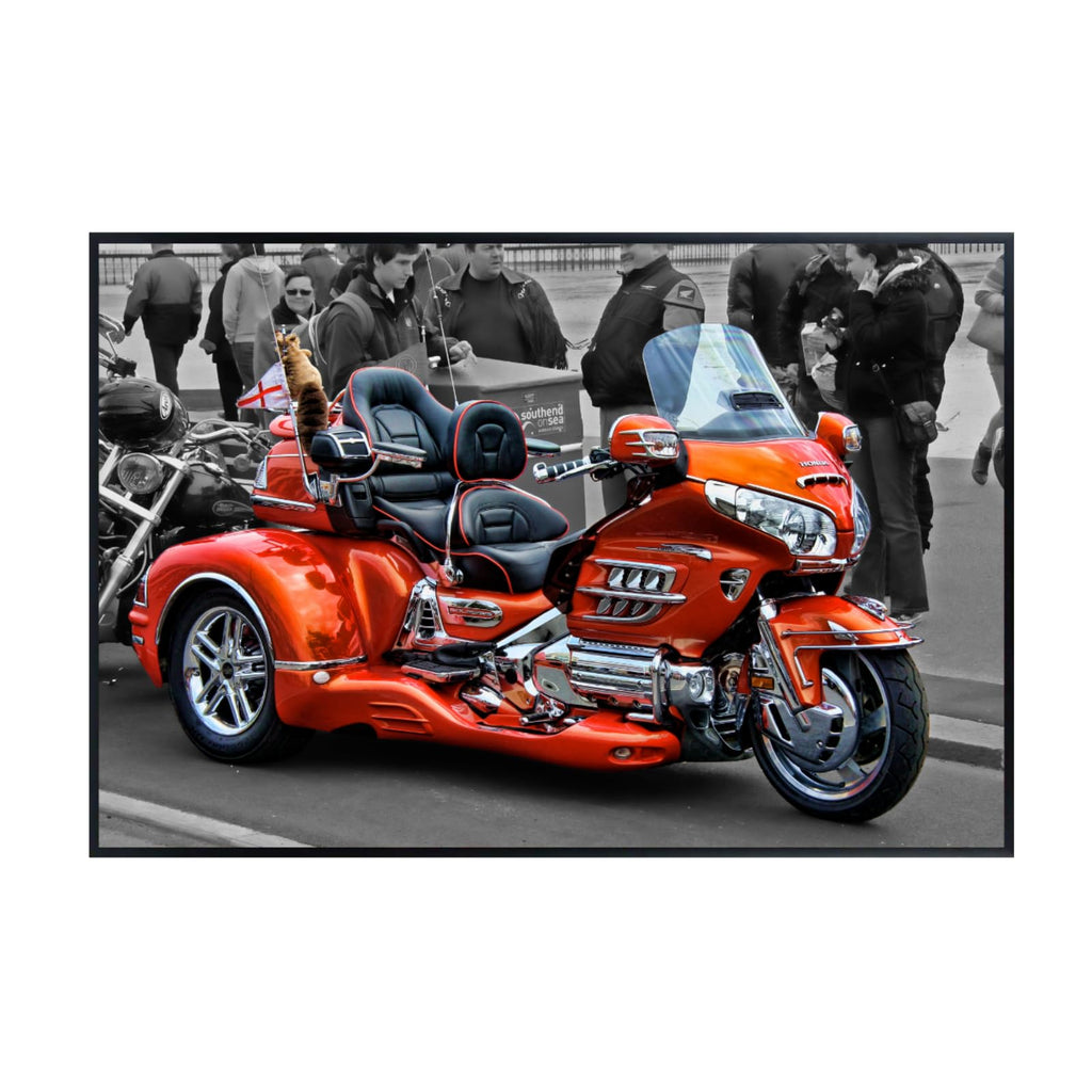 Gold Wing Poster | Touring Motorcycle Wall Art for Garage, Office, or Home