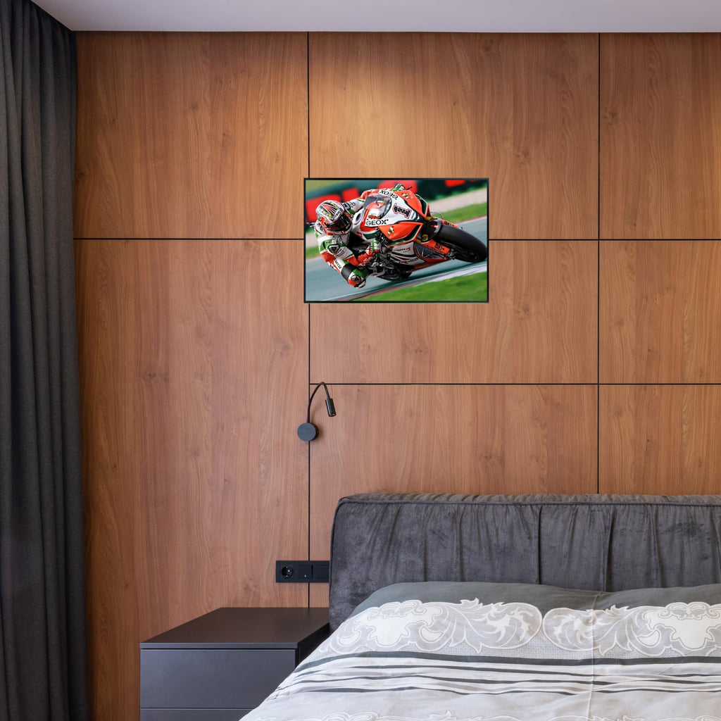 Aprilia RSV Poster -  Motorcycle Wall Art Print for Garage, Office, or Rider Spaces