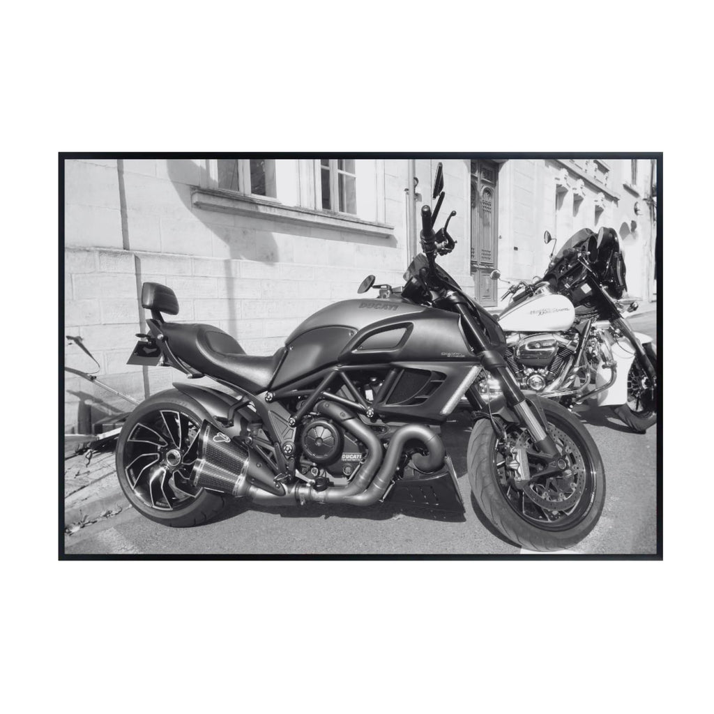Ducati Diavel Motorcycle Poster - Sport Cruiser Wall Art Print for Rider Garage, Living Room or Man Cave