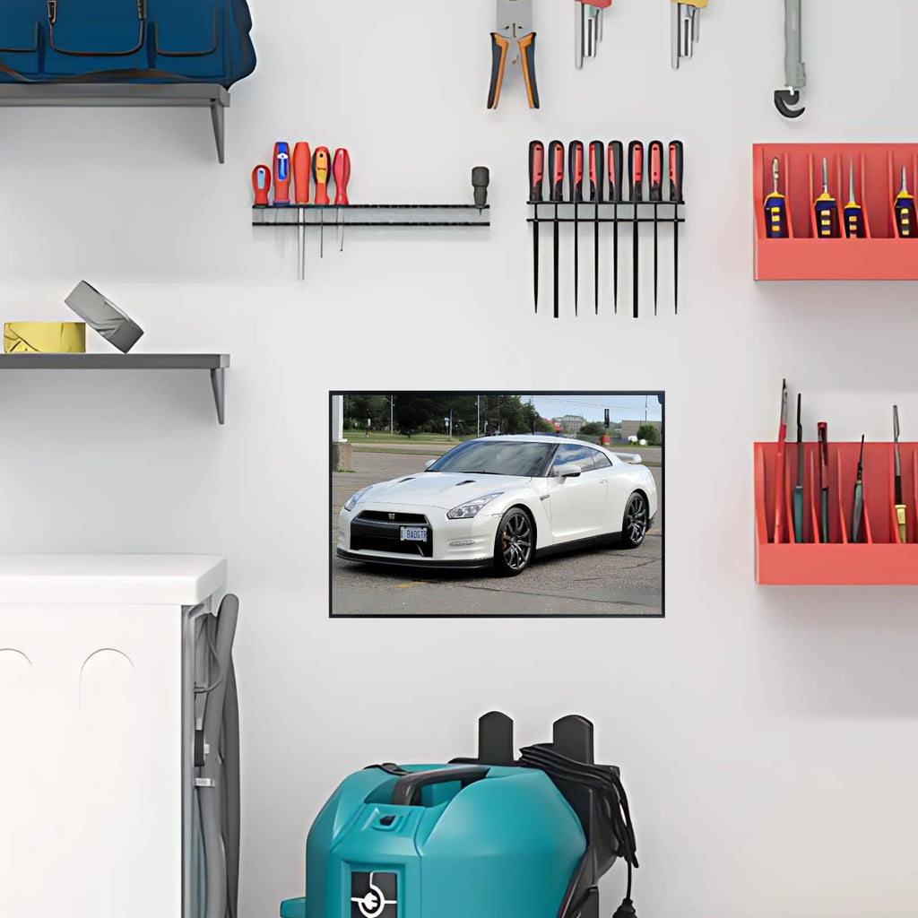 Blessed Posters Nissan GT-R Poster Luxury Supercar Racing Wall Art Automotive Print Garage Office Home Decor