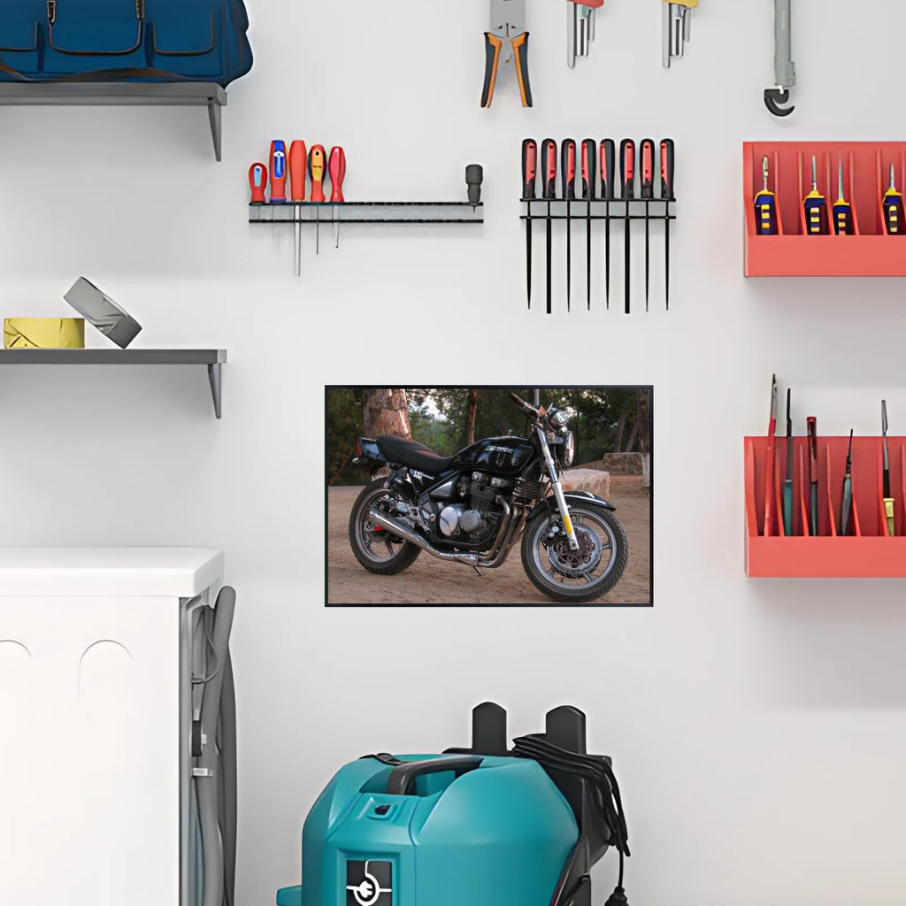 Kawasaki Ninja 400 Motorcycle Poster - Sport Bike Wall Art for Garage, office or Man Cave