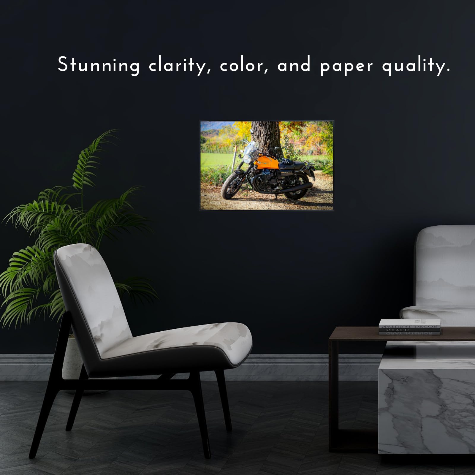 Moto Guzzi Motorcycle Poster - Vintage Motorbike Wall Art Print for Garage Office or Man cave