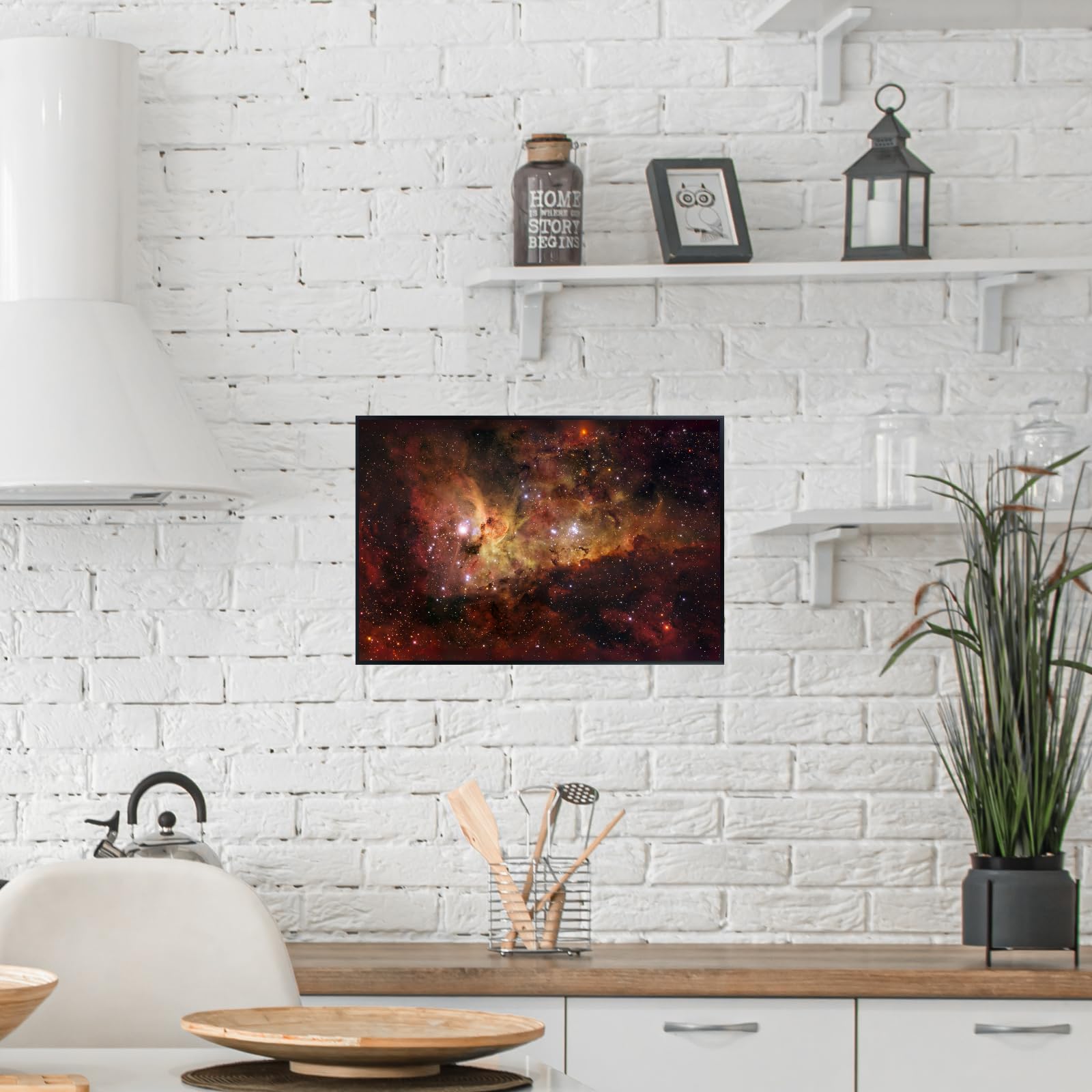 Blessed Posters Carina Nebula Wall Art Print – Galaxy Space Astronomy Poster – Night Sky Home Decor for Bedroom Living Room Office