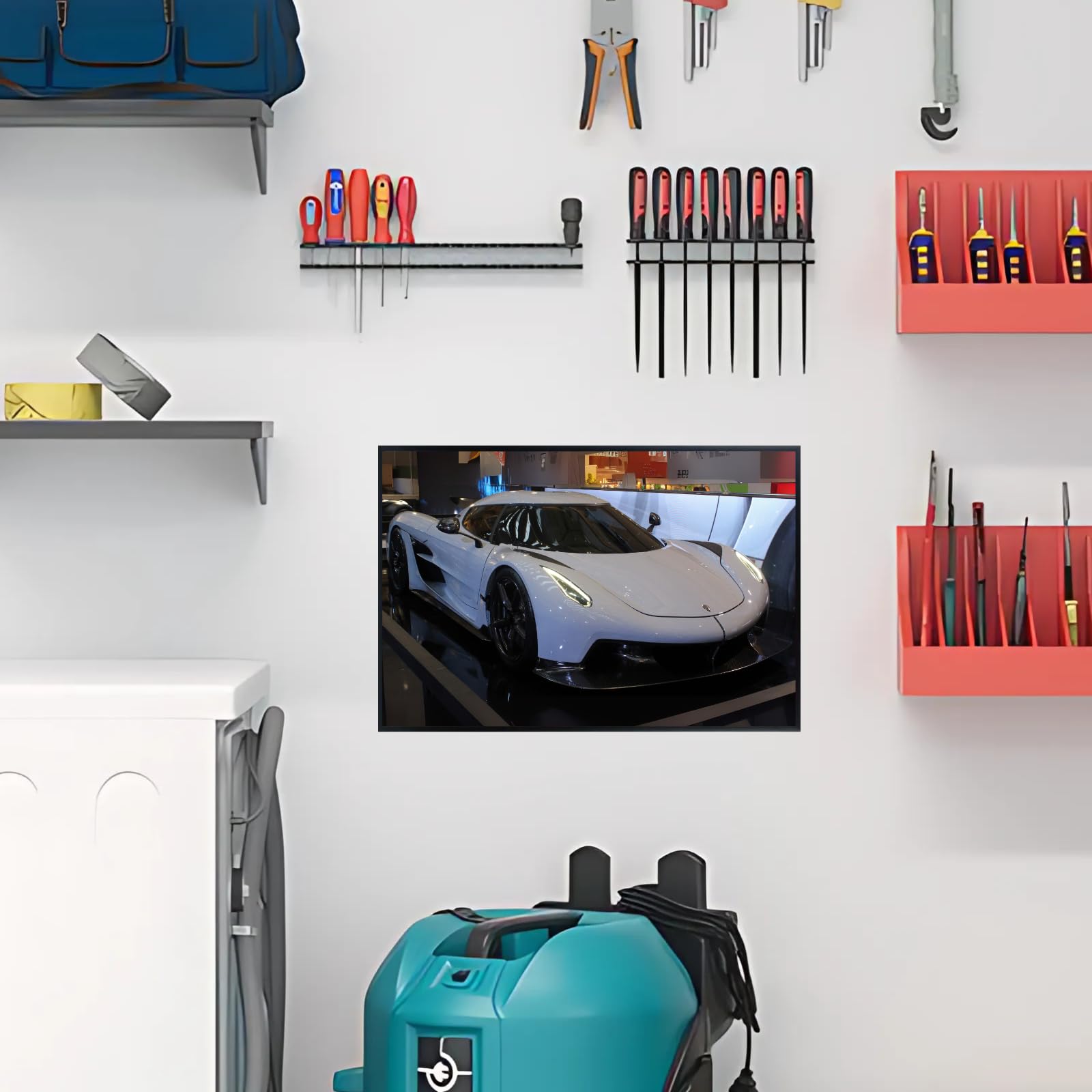 Blessed Posters Koenigsegg Jesko Poster – Hypercar Wall Art Print, Supercar Sports Car Artwork for Garage, Office, or Bedroom Decor