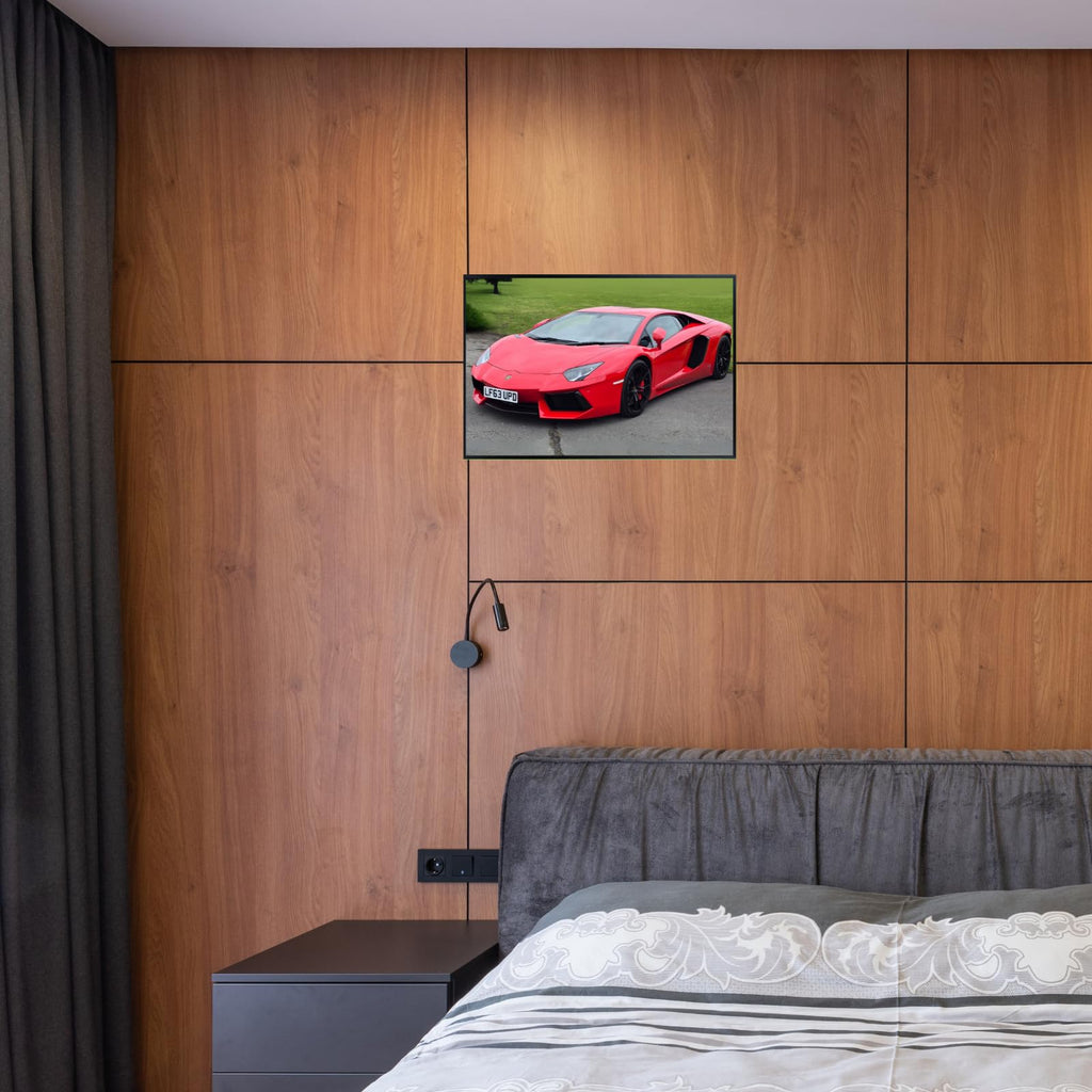 Blessed Posters Lamborghini Aventador SVJ Poster – Exotic Luxury Supercar Wall Art Print for Garage Office Bedroom Living Room Décor – Automotive Gift