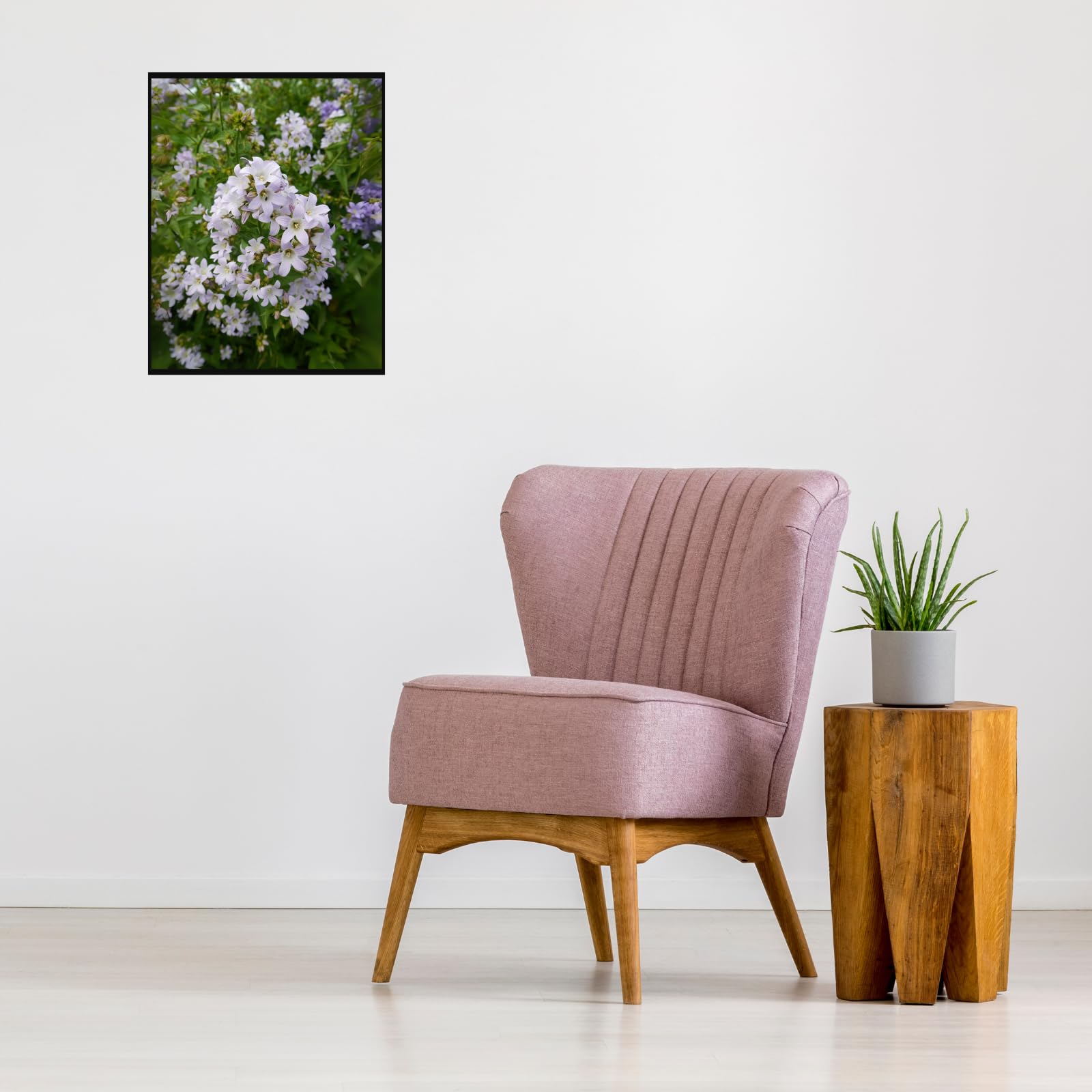Campanula Bell Flowers Poster – Botanical Wall Art for Living Room, Bedroom, Office & Home Decor – Vintage Flower Illustration Print
