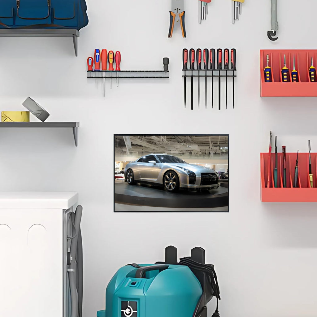 Blessed Posters Nissan GT-R Wall Art – JDM Japanese Sports Car Poster for Garage, Bedroom, or Office – Classic Performance Car Print – Automotive Wall Decor Gift
