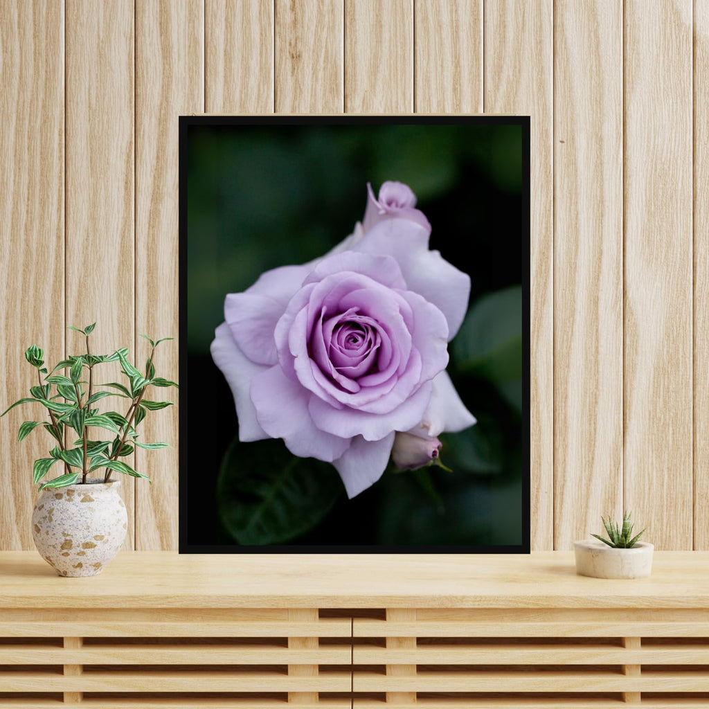 Rose Blue Bijou Wall Art Poster – Elegant Floral Home Decor Print for Living Room, Bedroom, Office