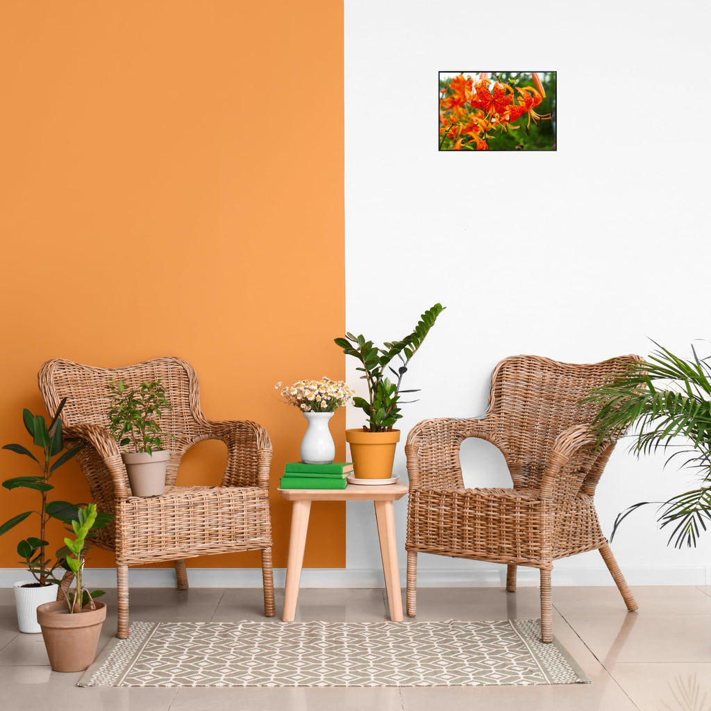 Tiger Lily Flower Poster – Botanical Wall Art for Home Decor, Nature Print, Floral Artwork for Bedroom, Living Room, Office