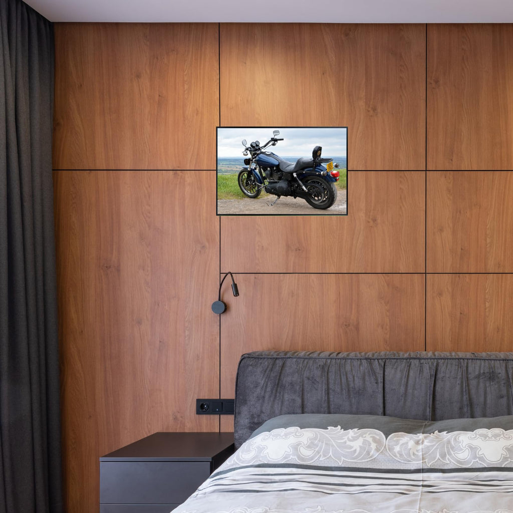 Dyna Super Glide Sport FXDX Motorcycle Poster - Classic Motorbike Wall Art Print for Garage, Office, or Man Cave