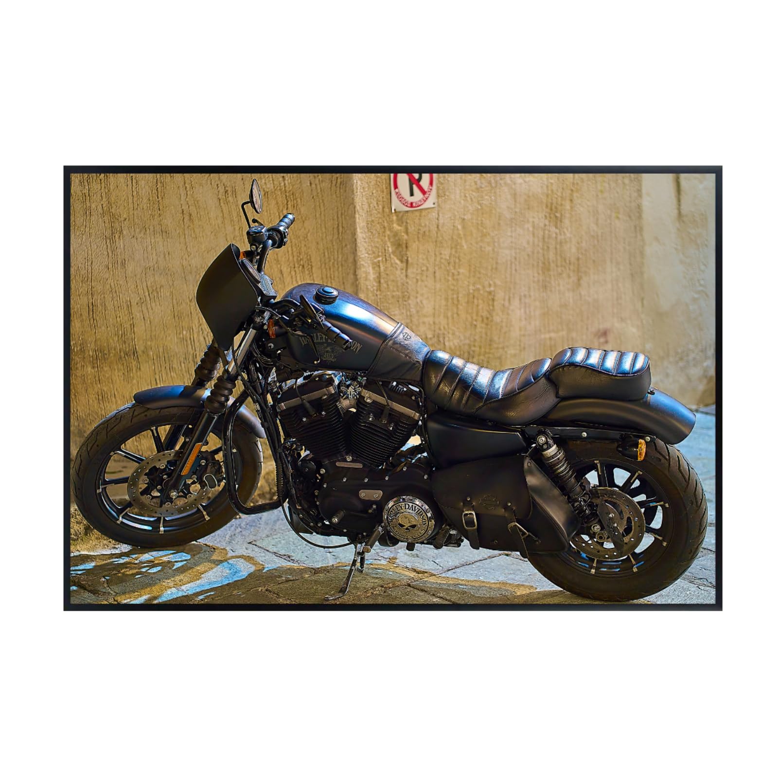 Sportster Poster - Classic Motorcycle Wall Art for Garage, Office, or Home