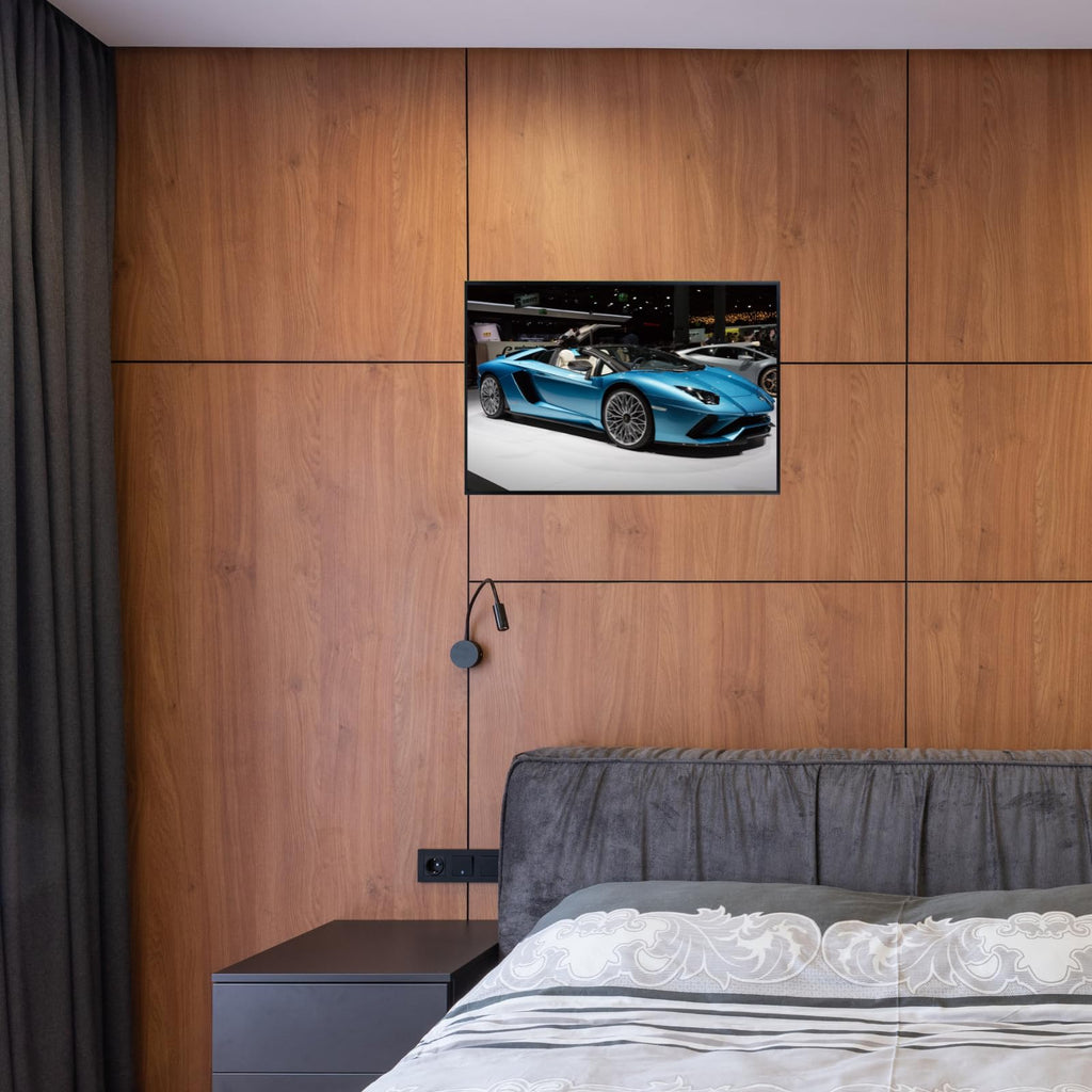 Blessed Posters Lamborghini Aventador Poster – Luxury Supercar Wall Art Print for Garage Office Bedroom Living Room Décor – Automotive Gift