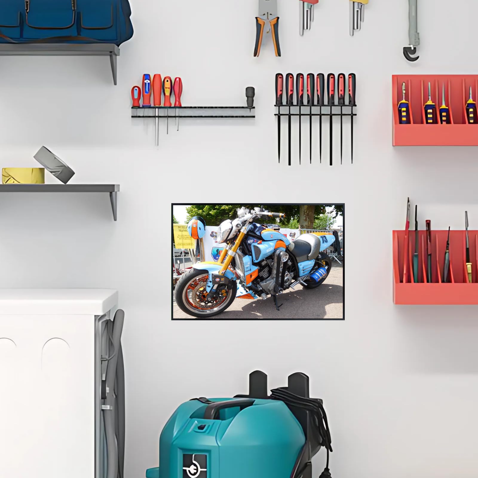 Yamaha VMAX Motorcycle Poster - Premium Wall Art Print for Riders, Garage Decor, Man Cave