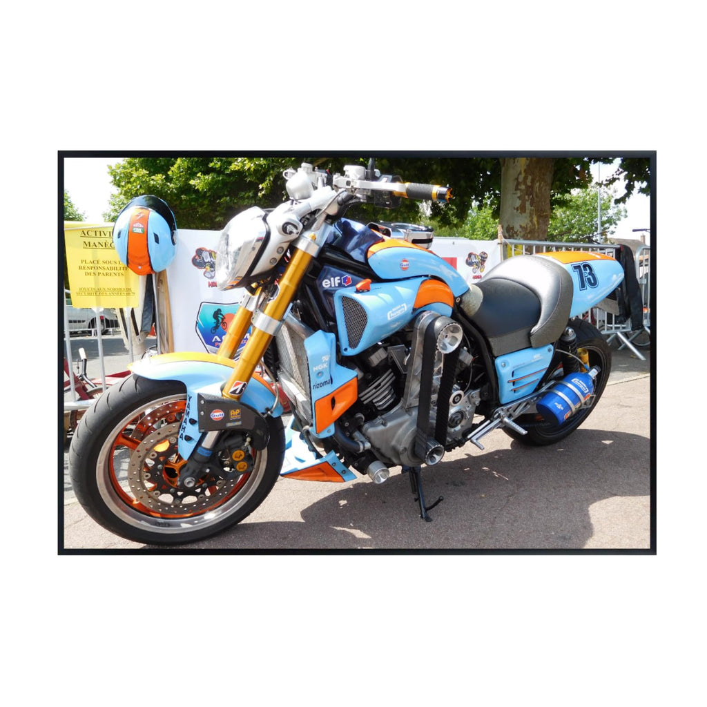 Yamaha VMAX Motorcycle Poster - Premium Wall Art Print for Riders, Garage Decor, Man Cave