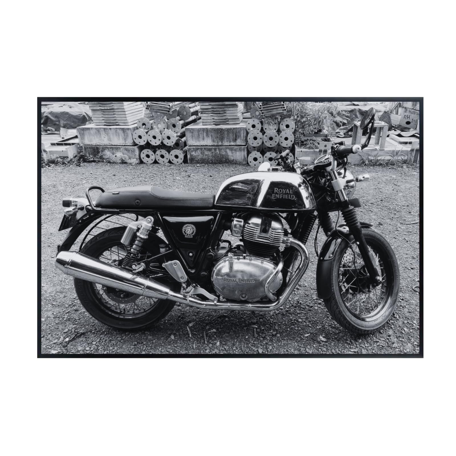 Royal Enfield Continental GT 650 Wall Art Poster – Modern Motorbike Decor for Garage, Office, or Living Room