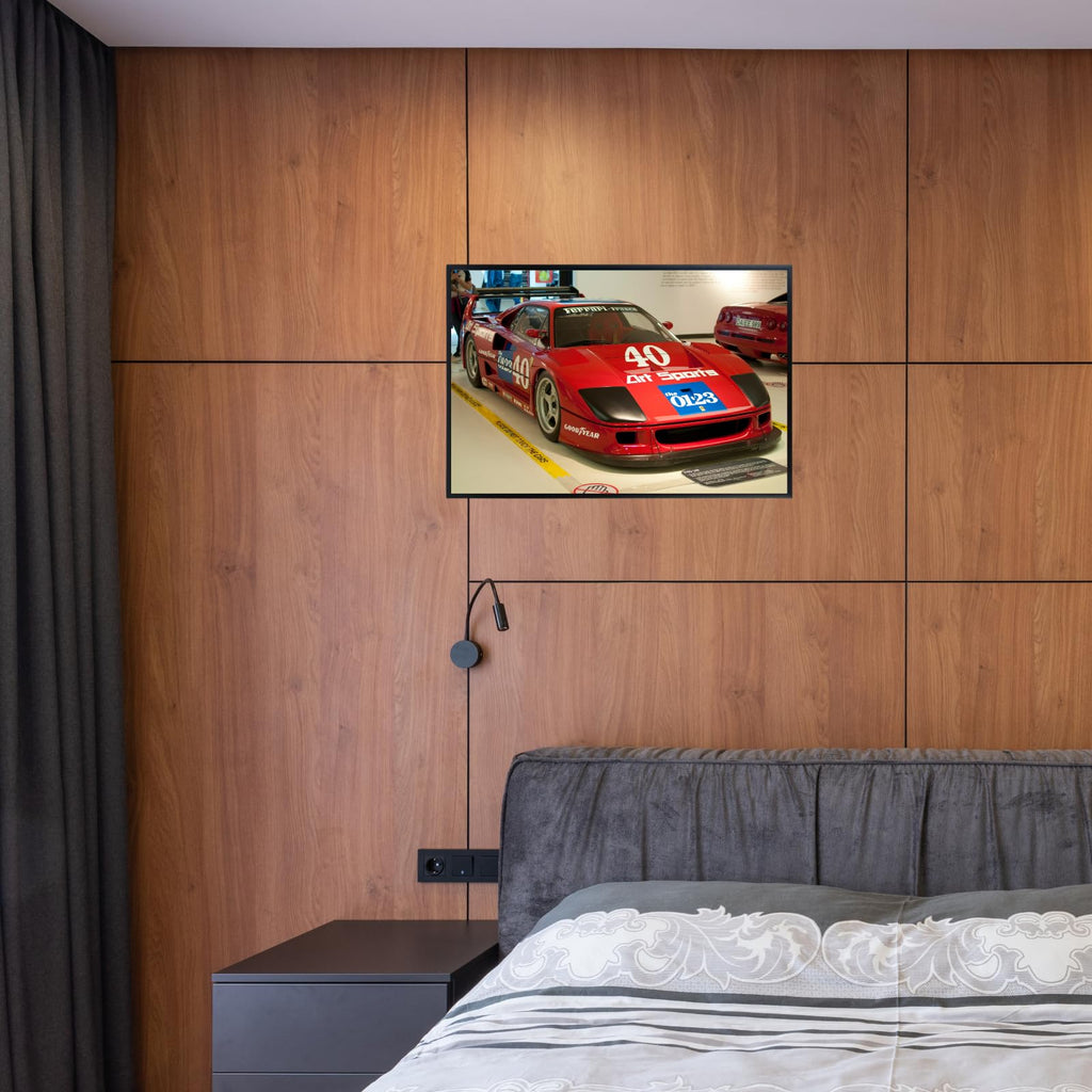 Blessed Posters Ferrari F40 Poster Luxury Classic Hypercar Wall Art Print for Living Room Bedroom Office Garage Décor