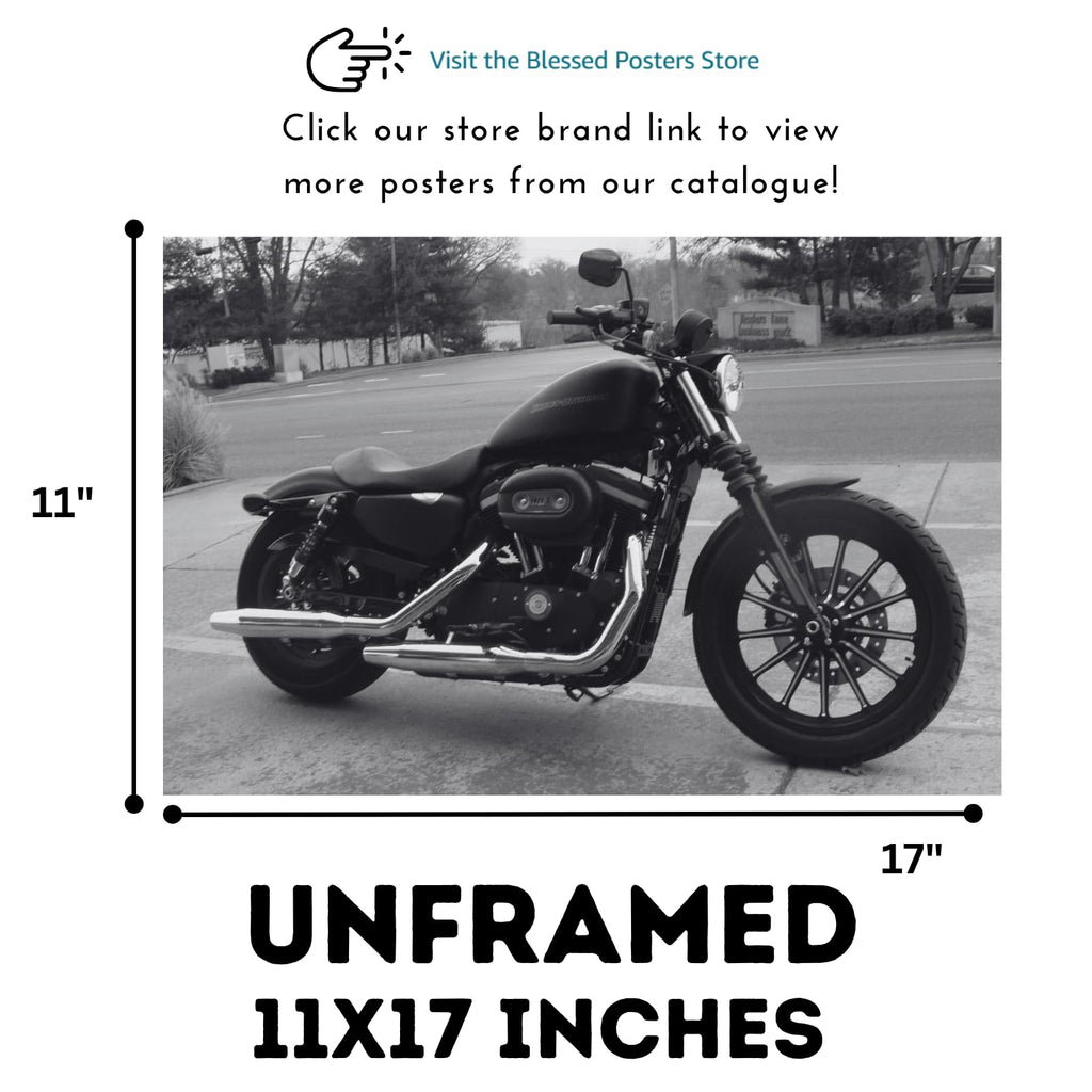 XL883N Iron Poster - Classic Motorcycle Wall Art for Garage, Office, or Home