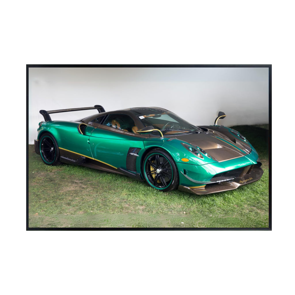 Blessed Posters Pagani Huayra Poster – Exotic Italian Hypercar Wall Art for Garage Bedroom Office Living Space Luxury Automotive Décor