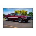 Blessed Posters Shelby GT Poster – Classic Muscle Car Wall Art Print – Retro American Auto Poster for Garage Office Bedroom Living Room Décor