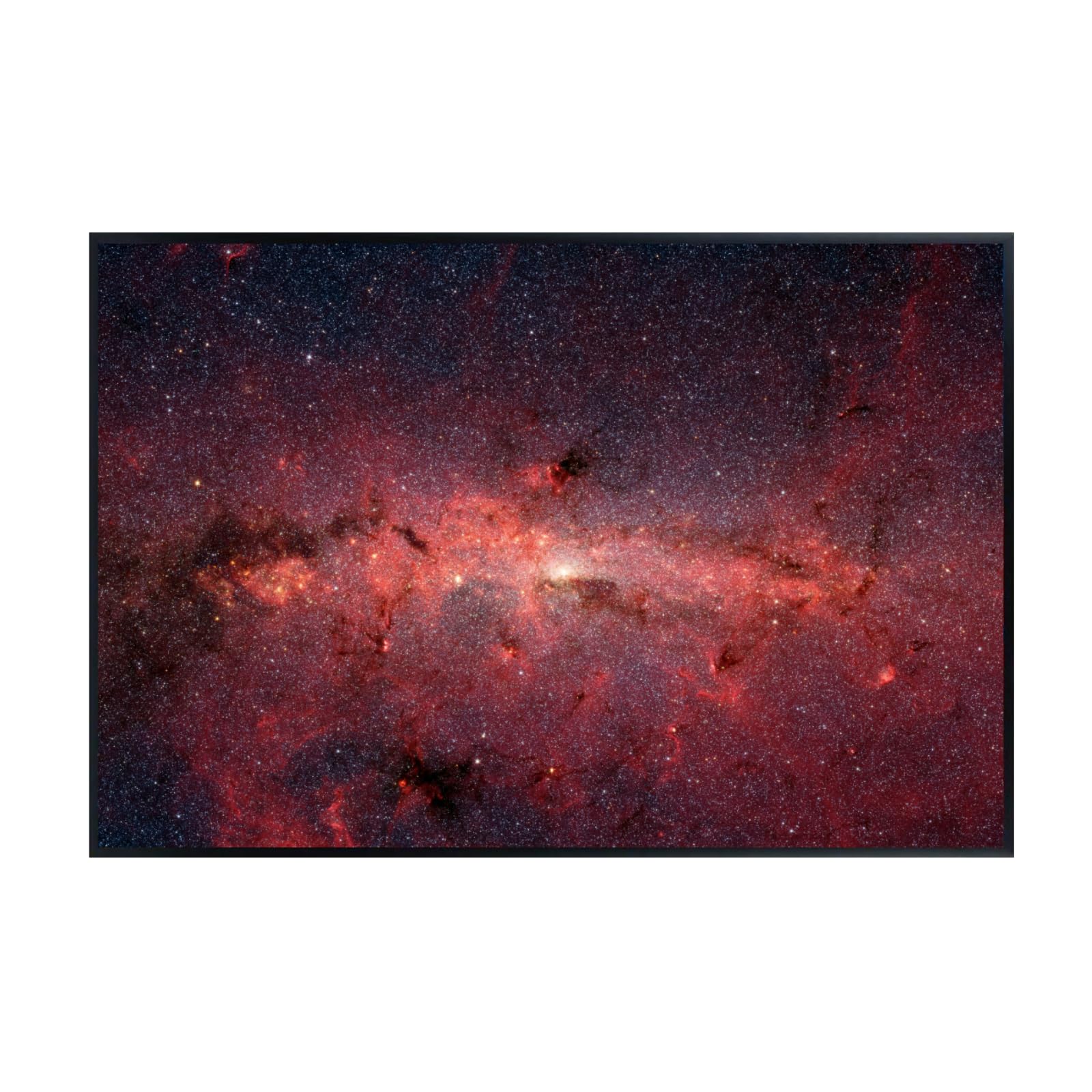 Blessed Posters Milky Way Wall Art – Galaxy Night Sky Astronomy Print Space Photography Poster for Bedroom Living Room Home Office Decor