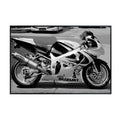 Suzuki GSX-R750 Motorcycle Poster - Sport Bike Wall Decor for Garage, Office or Man Cave