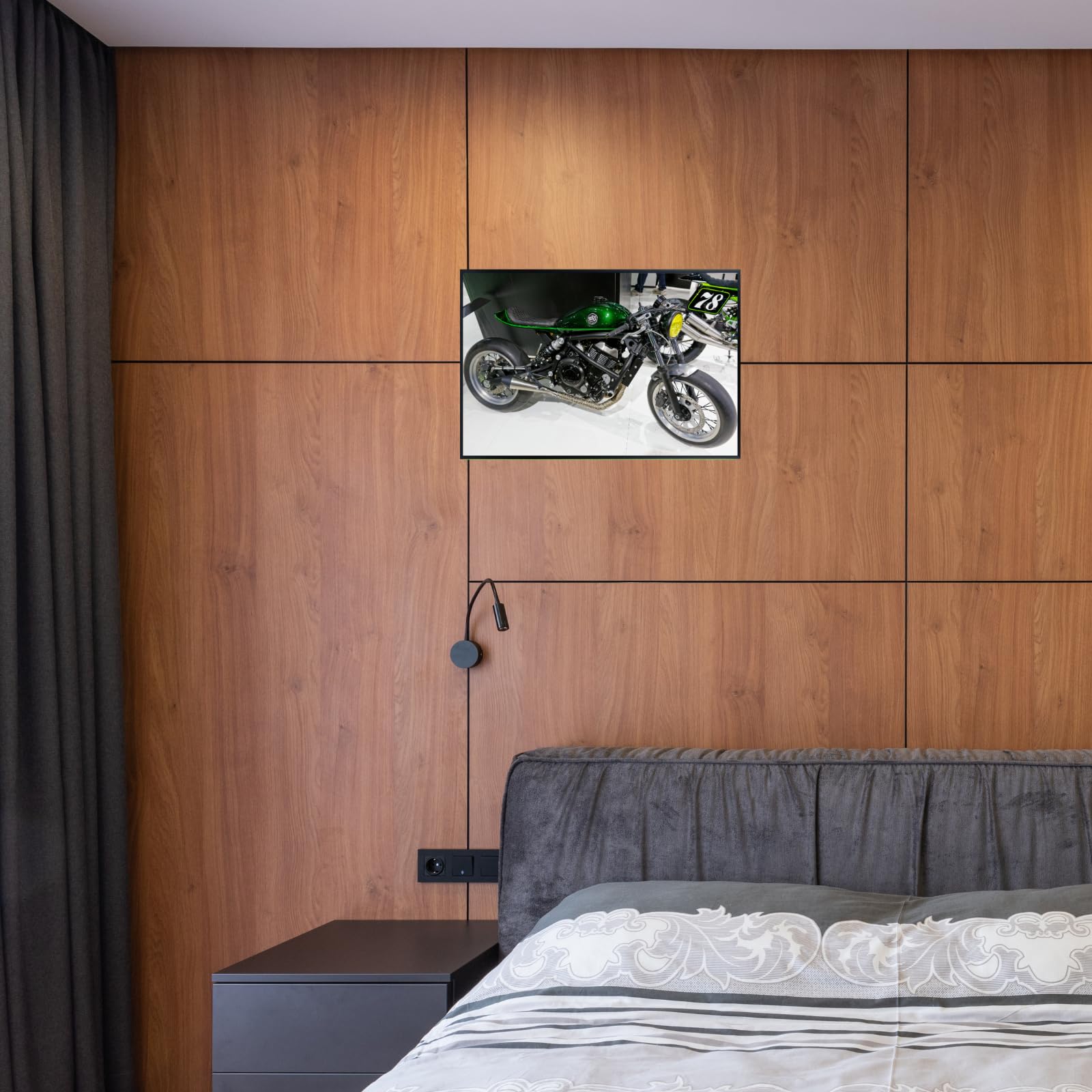 Kawasaki Vulcan Motorcycle Poster - Cruiser Wall Decor for Living Room, Garage or Man Cave