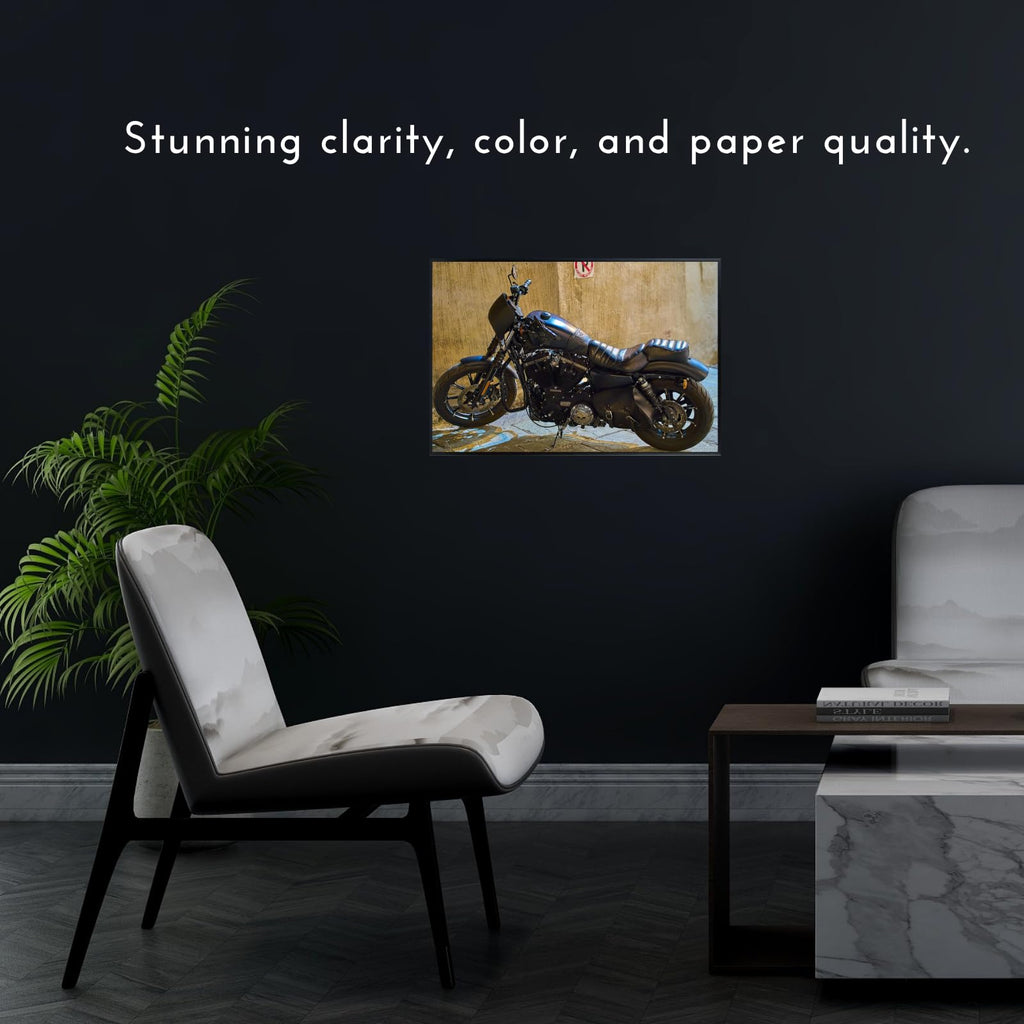 Sportster Poster - Classic Motorcycle Wall Art for Garage, Office, or Home