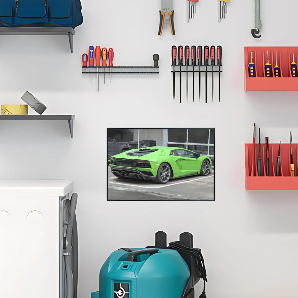 Blessed Posters Lamborghini Aventador Poster – Exotic Supercar Wall Art Print, Hypercar Artwork for Garage, Office, Bedroom, or Living Room Decor