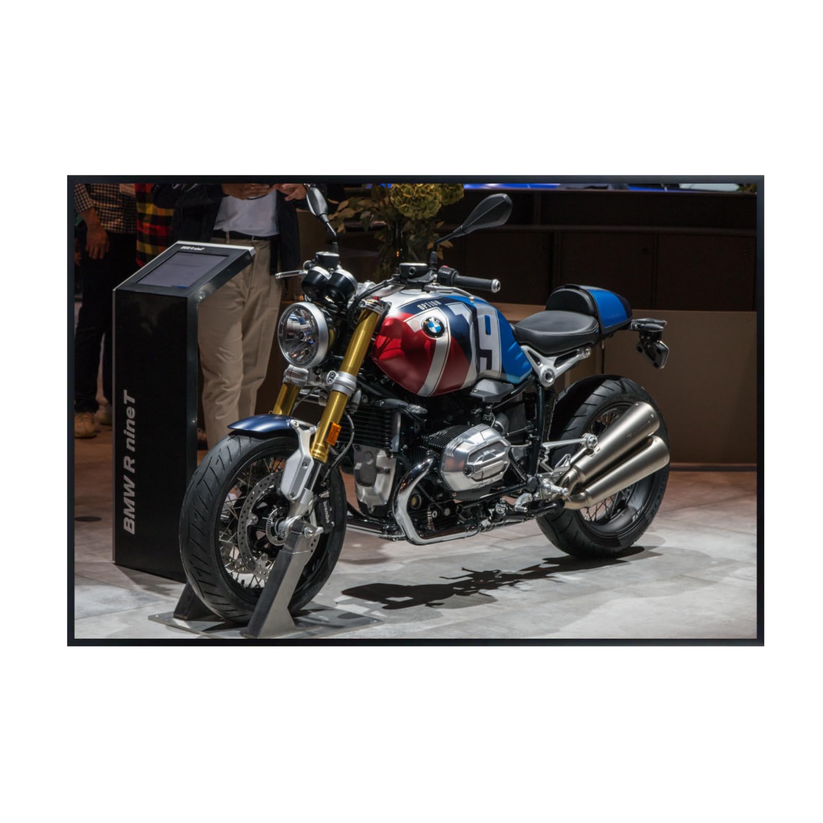 BMW R nineT Poster - Motorcycle Wall Art Decor for Garage, Living Room or Man Cave
