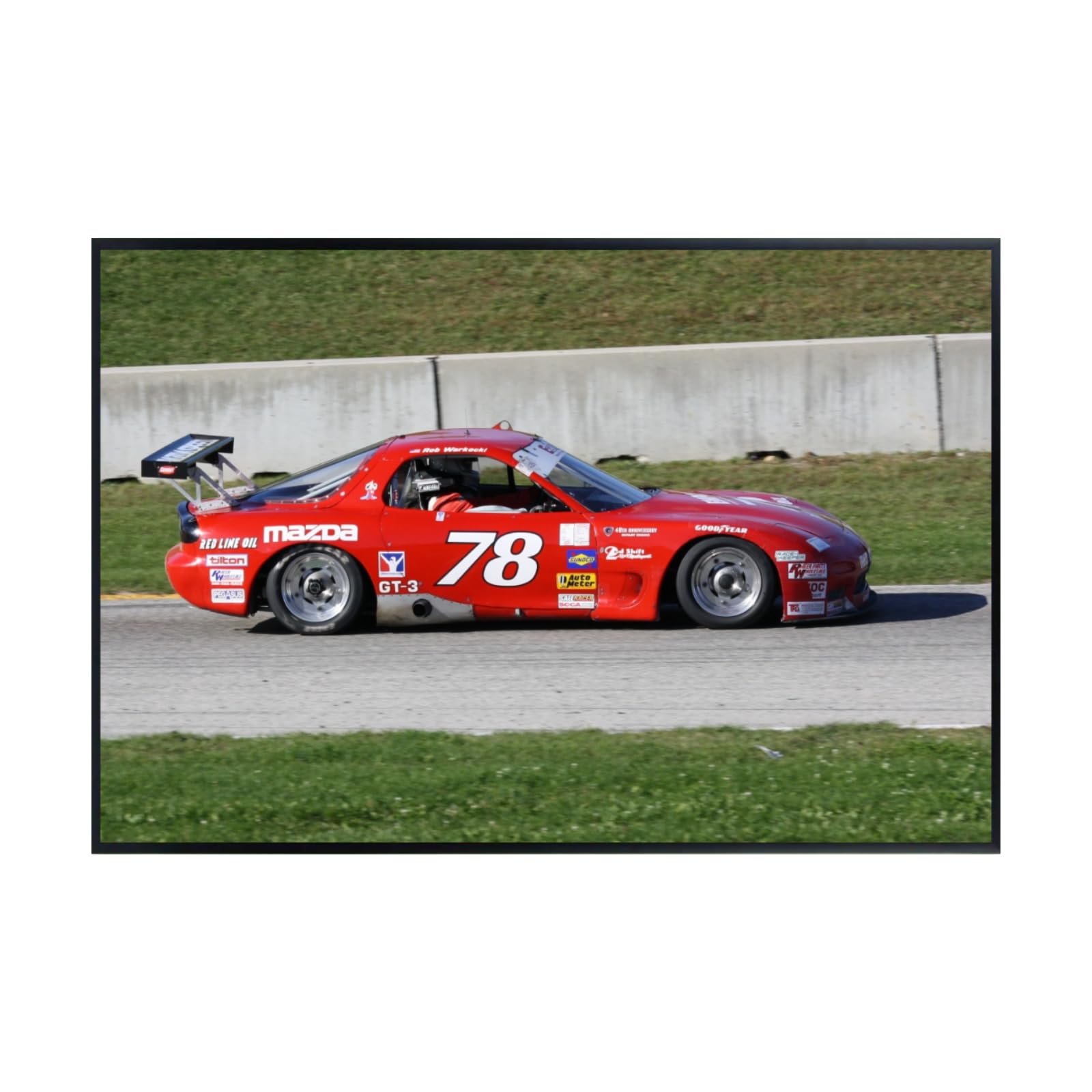 Blessed Posters Mazda RX-7 FD Poster – Timeless Japanese Sports Car Wall Art for Office Bedroom or Den – Bold JDM Auto Enthusiast Decor