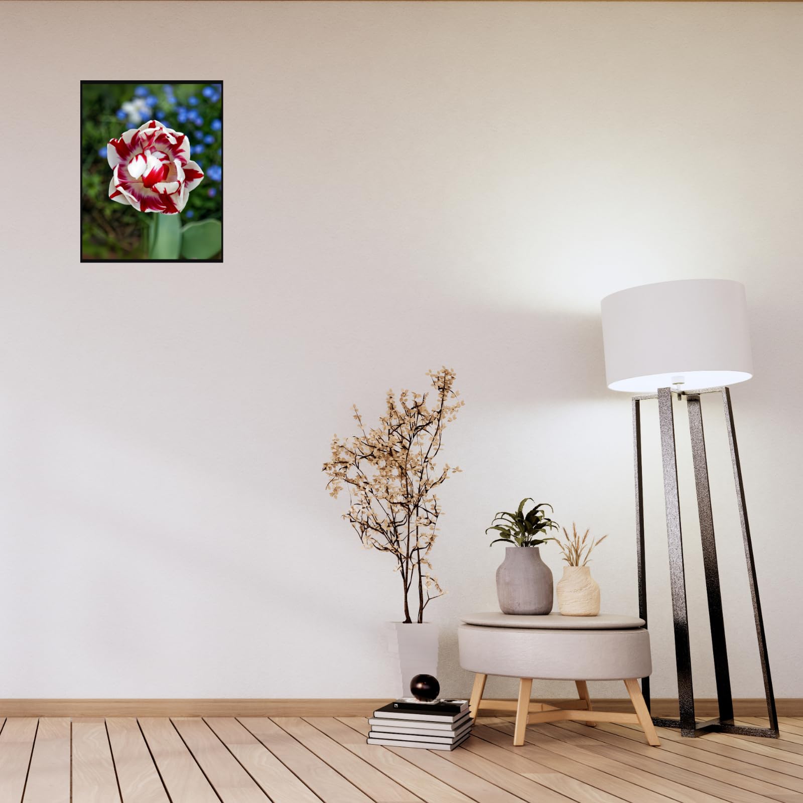 Tulipa ‘Carnaval de Nice’ Poster – Vintage Botanical Flower Print Wall Art for Home Decor, Nature Artwork for Living Room, Bedroom, Office