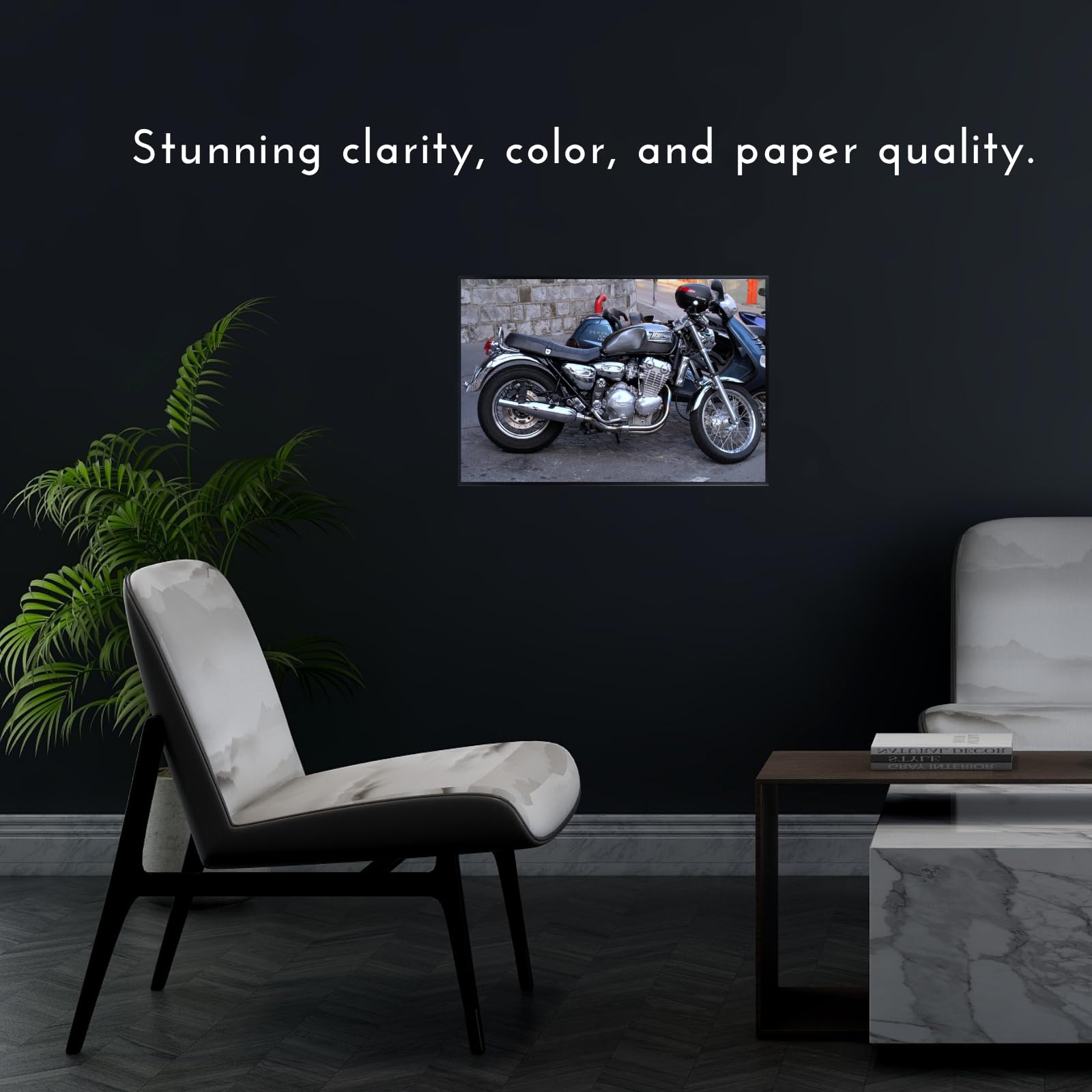 Triumph Thunderbird Poster - Classic Motorcycle Wall Decor for Garage, Home, Office or Man Cave
