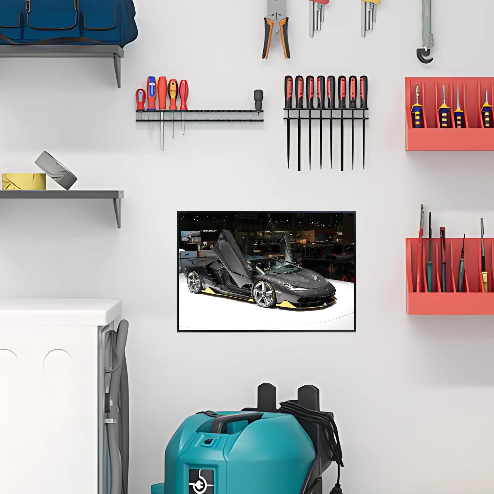 Blessed Posters Lamborghini Aventador SVJ Poster – Luxury Supercar Wall Art Print, Hypercar Artwork for Garage, Office, Bedroom, or Living Room Decor
