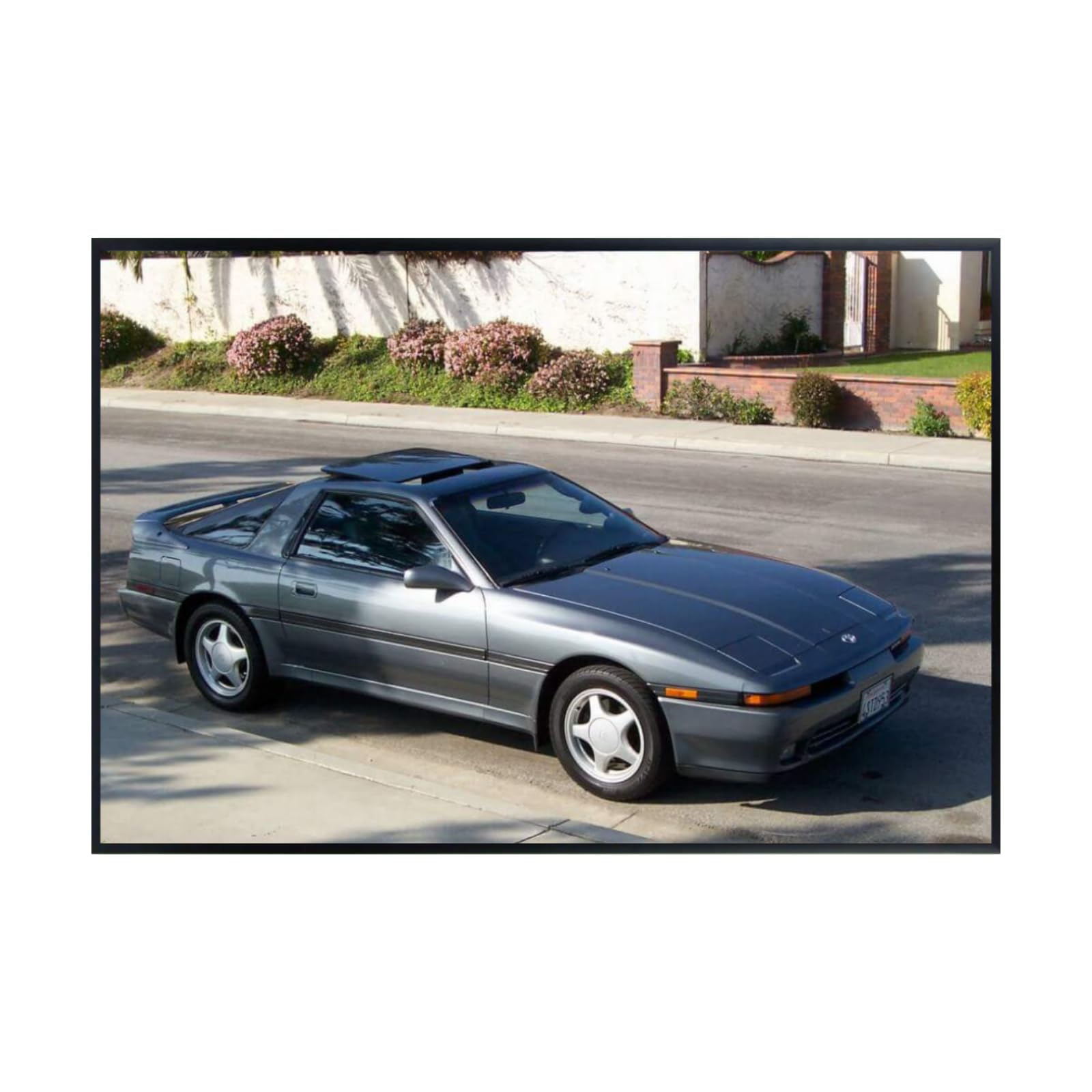 Blessed Posters Toyota Supra MK4 A80 Wall Art – JDM Sports Car Poster for Garage, Bedroom, or Office – Classic Japanese Performance Car Print – Automotive Decor Gift