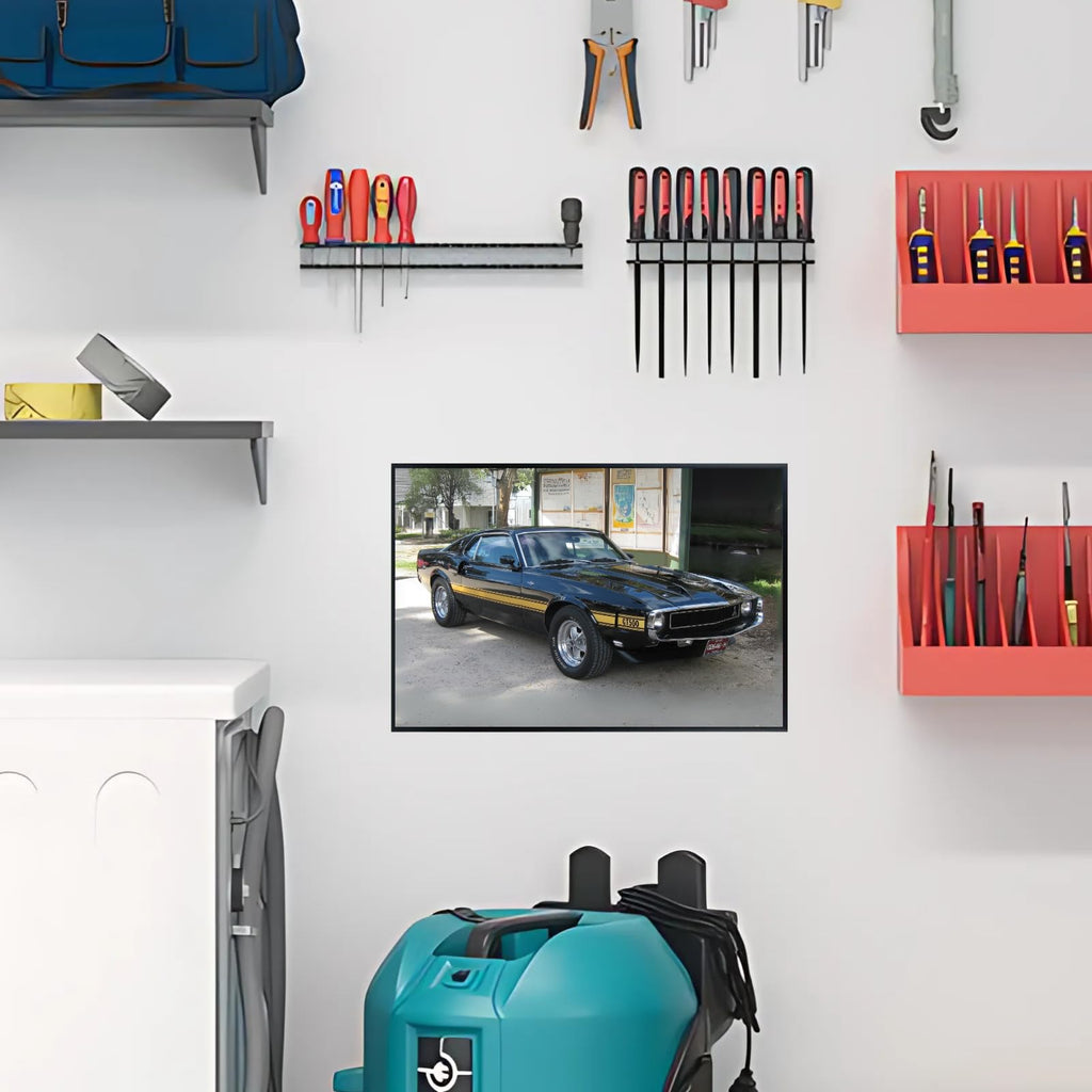 Blessed Posters Shelby GT Wall Art – Classic American Muscle Car Poster Print for Garage Bedroom Living Room Office Decor