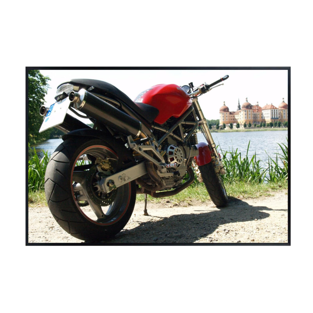 Ducati Monster Motorcycle Poster - Motor Bike Wall Decor for Garage, Office, or Man Cave