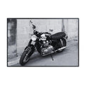 Triumph Bonneville T100 Motorcycle Poster – Classic Cafe Racer Wall Art for Garage, Office, or Man Cave