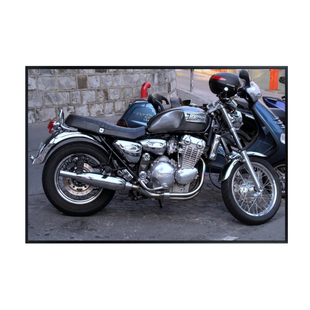 Triumph Thunderbird Poster - Classic Motorcycle Wall Decor for Garage, Home, Office or Man Cave