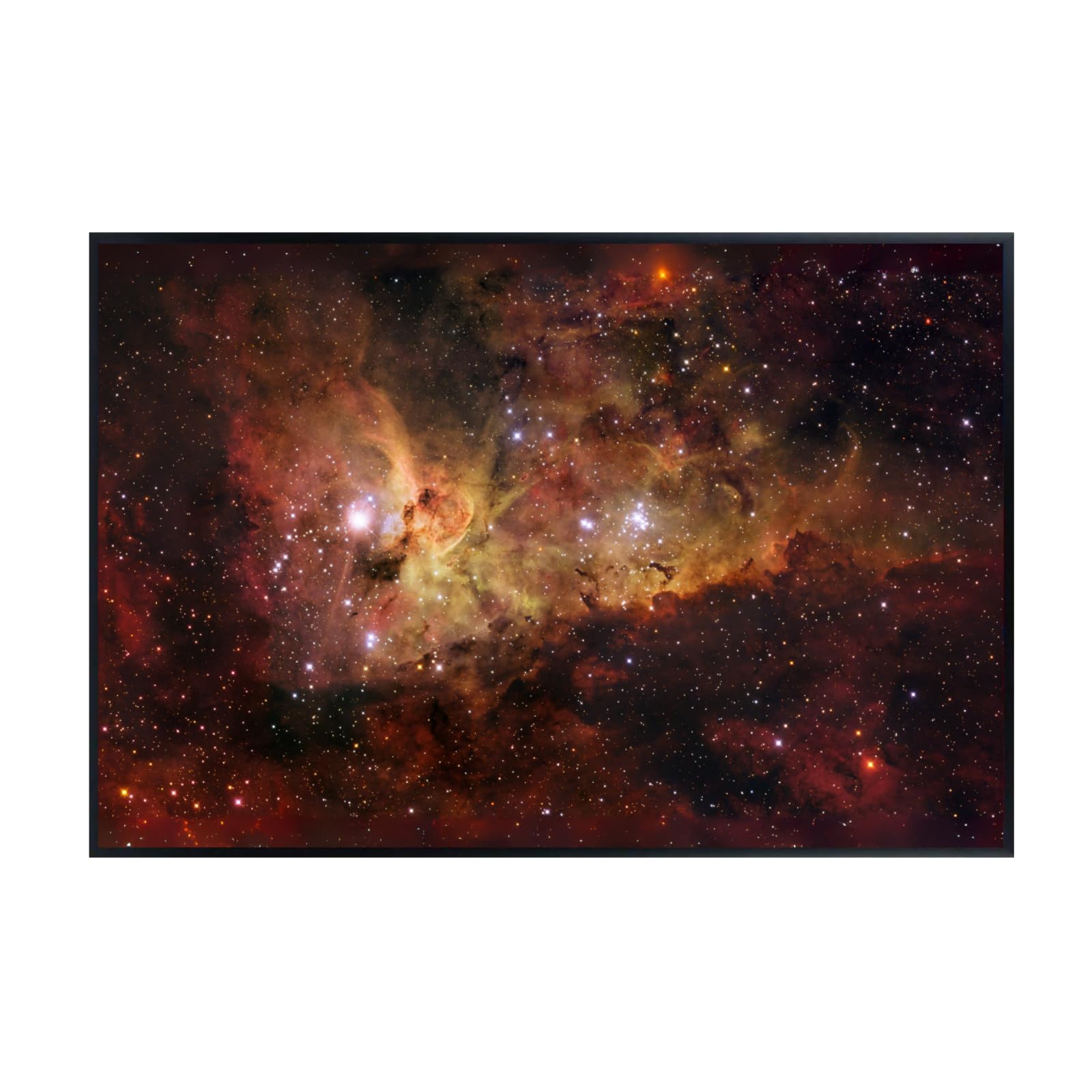 Blessed Posters Carina Nebula Wall Art Print – Galaxy Space Astronomy Poster – Night Sky Home Decor for Bedroom Living Room Office