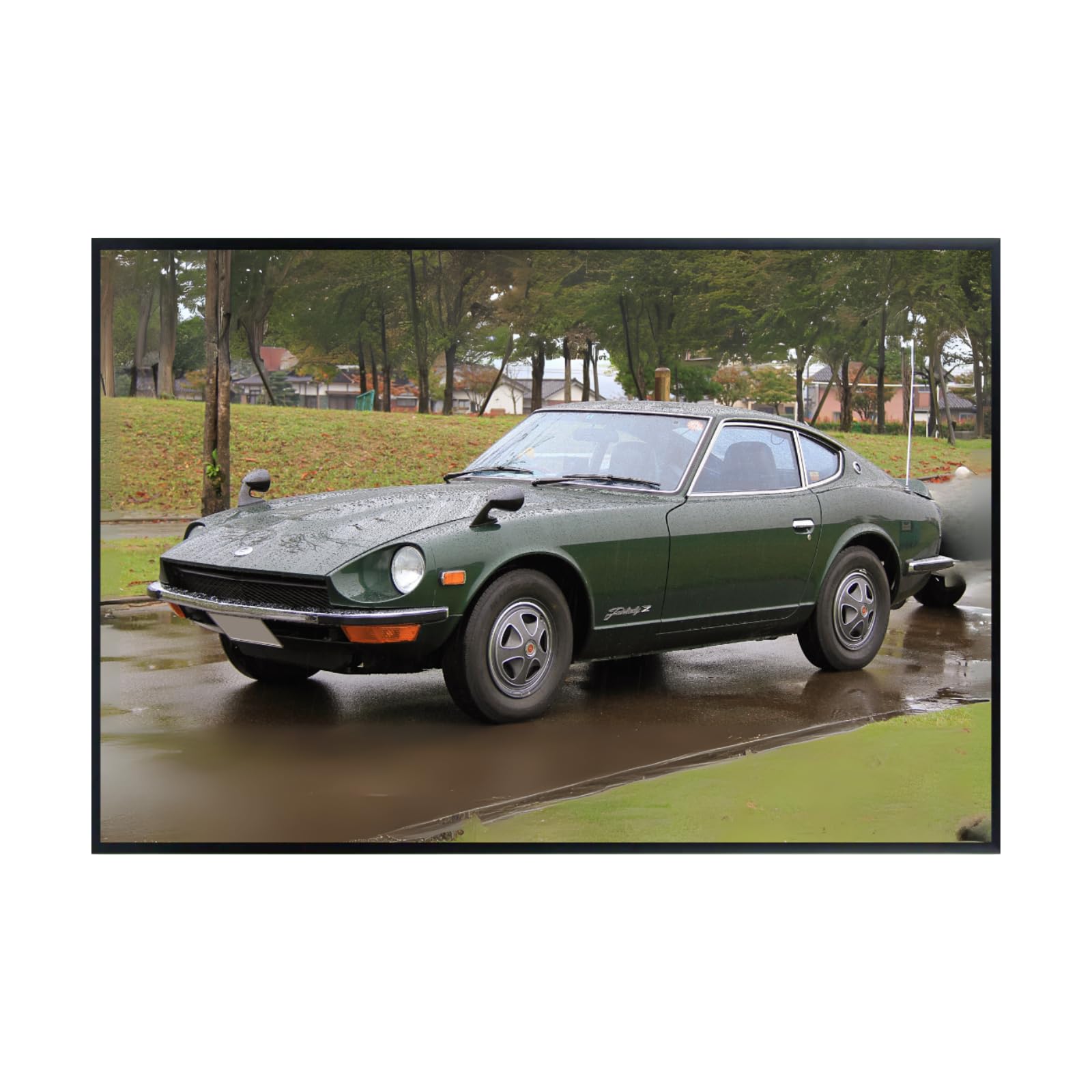 Blessed Posters Datsun 240Z Poster – Classic Japanese Sports Car Wall Art for Garage Bedroom Office or Living Space – Vintage JDM Decor Accent