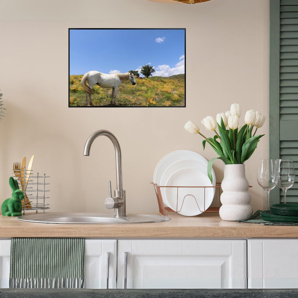 Horse Poster – Nature Scenic Wall Art Print for Living Room, Bedroom, Office, or Home Decor