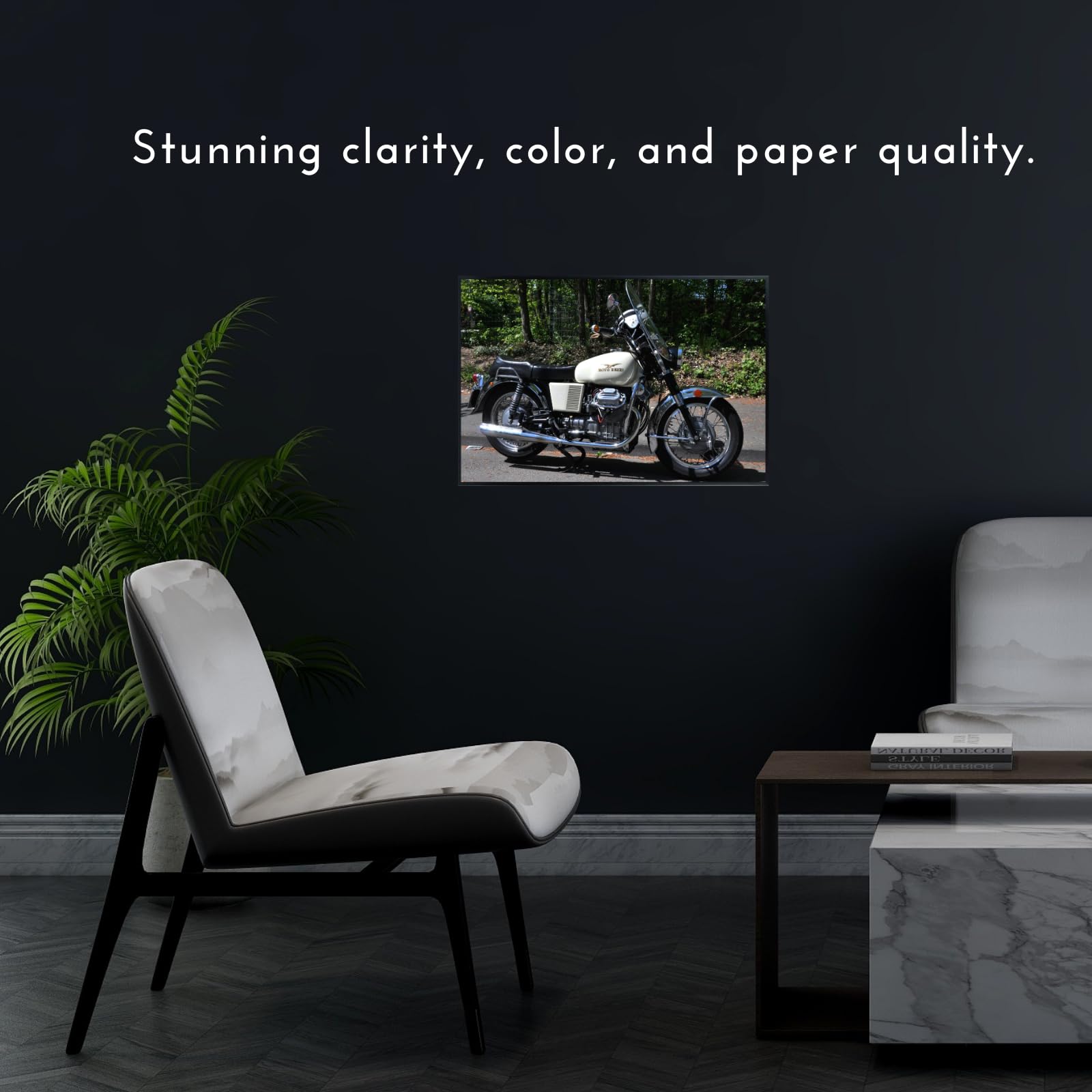 Moto Guzzi Poster - Vintage Motorcycle Wall Decor for Garage, Office or Man Cave