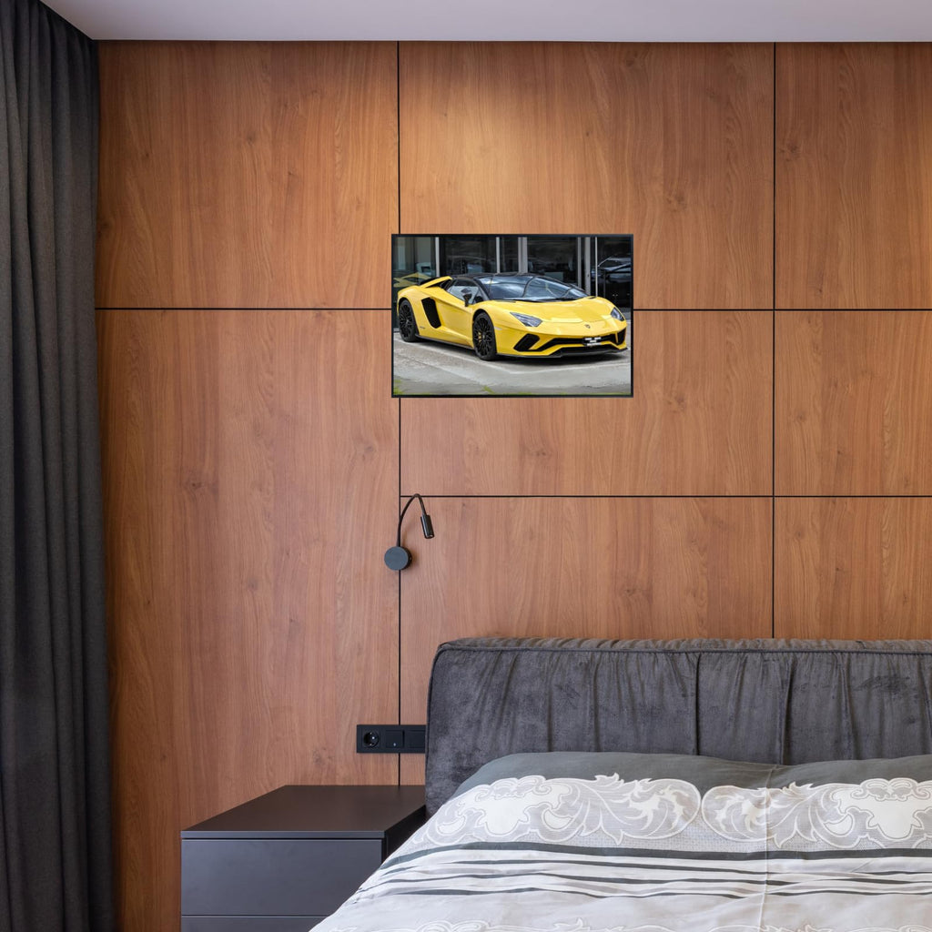 Blessed Posters Lamborghini Aventador Poster – Exotic Luxury Hypercar Wall Art Print for Garage Office Bedroom Living Room Décor – Automotive Gift